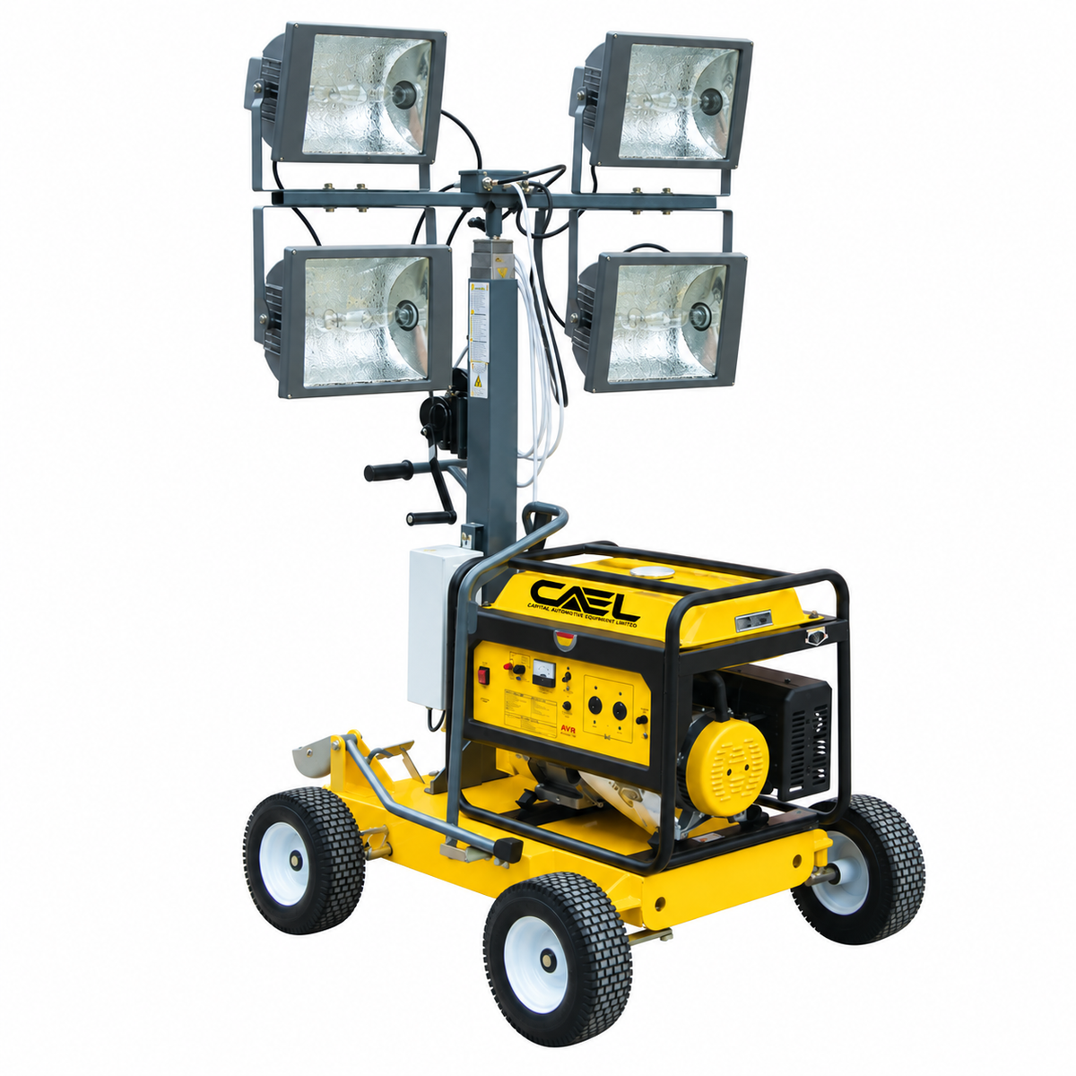 CAEL LTW550 LED-Lichtmast – 4 x 200 W, 4,5 m Teleskopmast