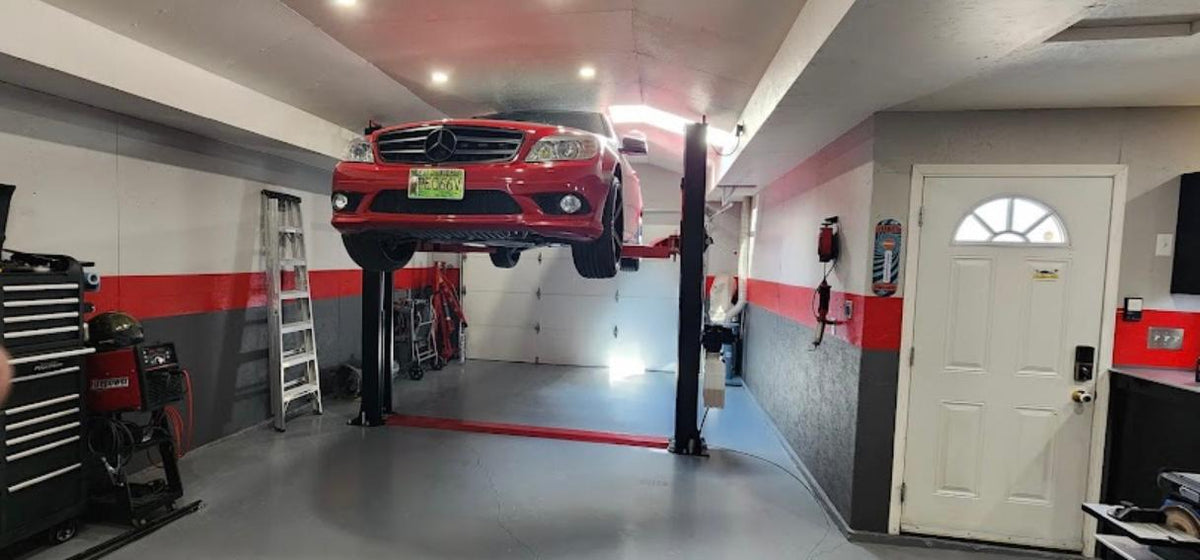 CAEL HPL12N Extended-Height Two-Post Clear Floor Lift – 12,000 lb