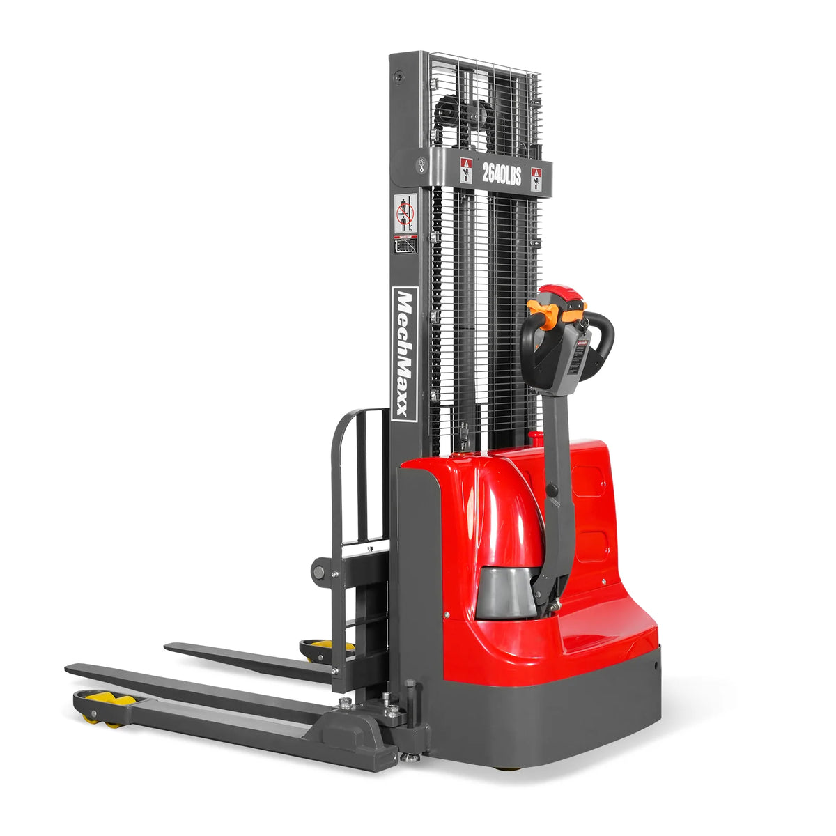 2640lbs Electric Straddle Stacker, 98" Lift, Adjustable Legs & Forks, F26-98SLA - view 22