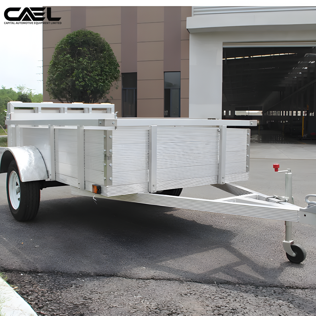 Remorque utilitaire en aluminium CAEL – modèles 8×5, 10×5, 10×6 et 12×6