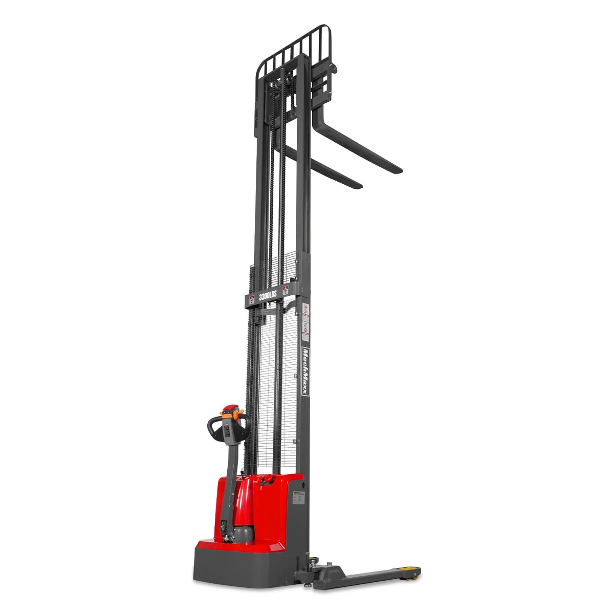3300lbs Electric Straddle Stacker, 138" Lift, Adjustable Legs & Forks, F33-138SLA - view 32