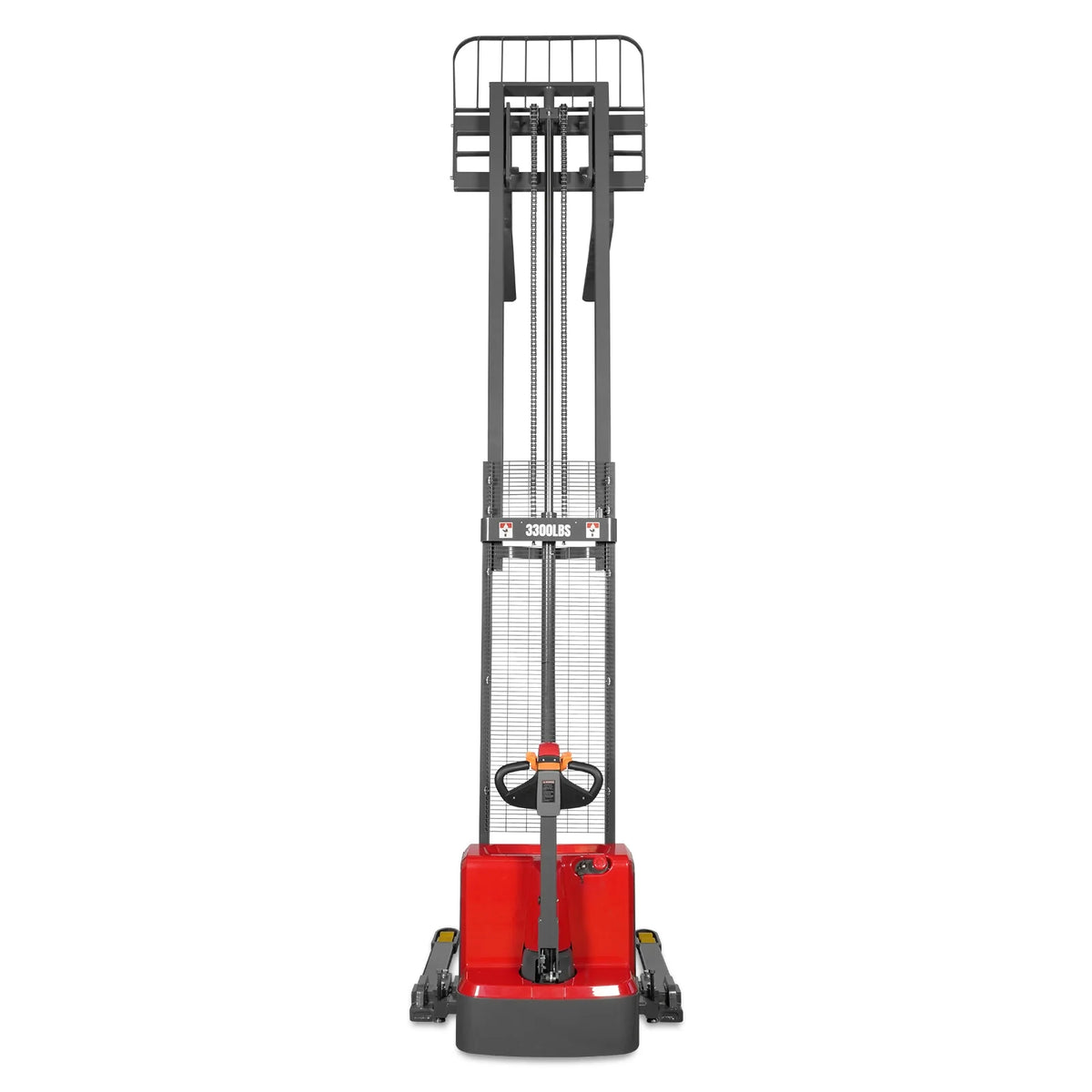 3300lbs Electric Straddle Stacker, 138" Lift, Adjustable Legs & Forks, F33-138SLA - view 36