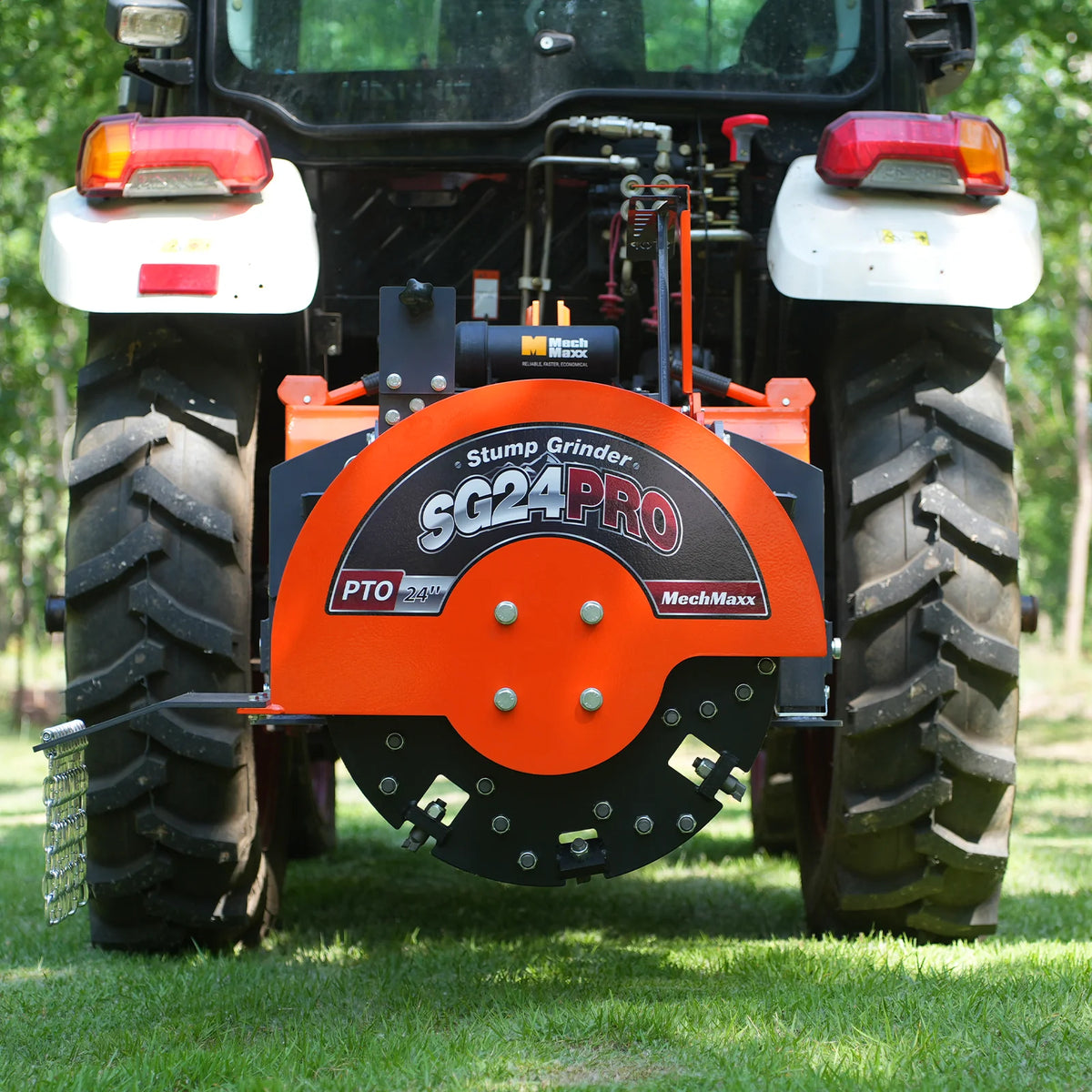 3-Point PTO Stump Grinder & Wood Chipper Bundle; SG24PRO; BX42S; Orange - view 9