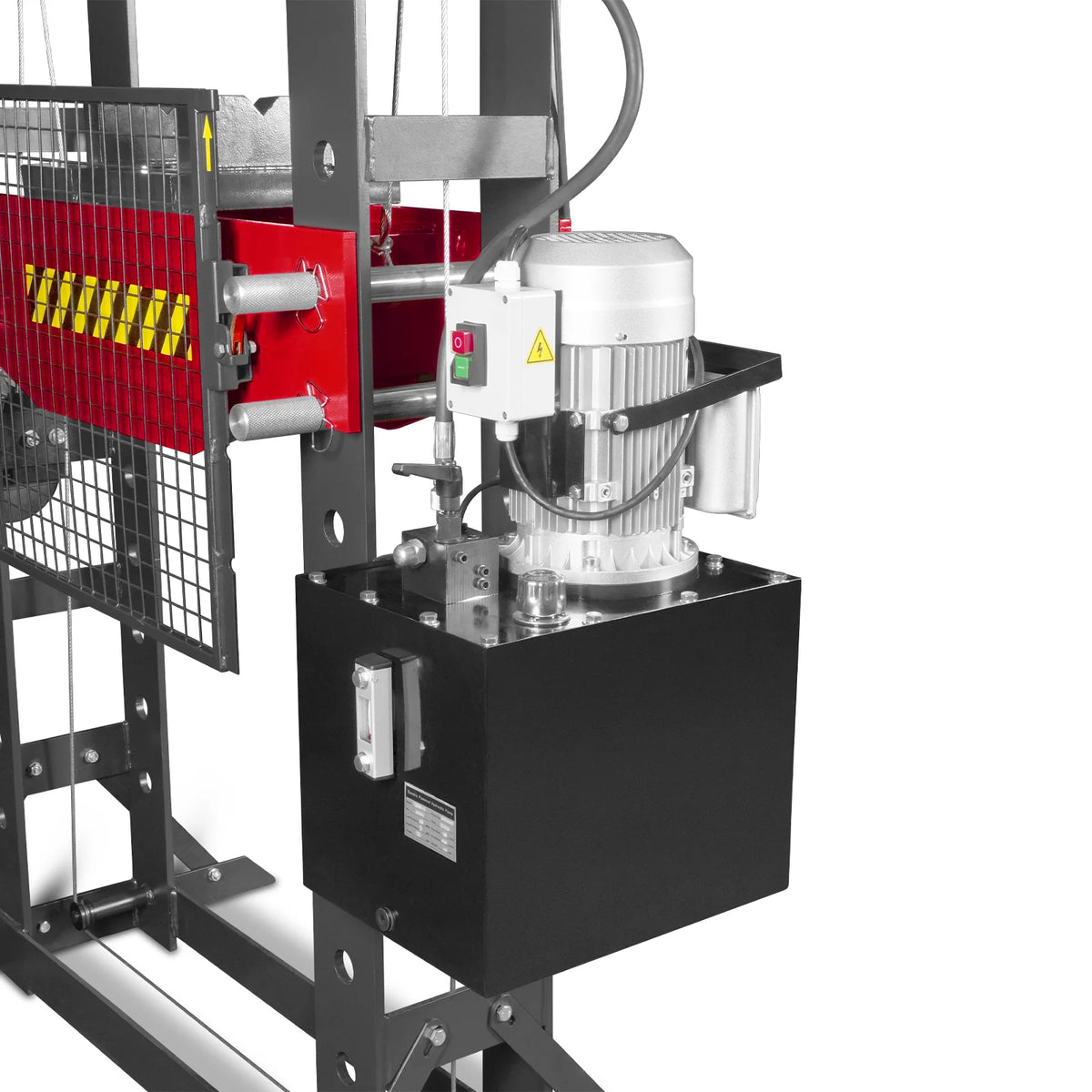 75 Ton H-Frame Electric Hydraulic Shop Press with Hand Winch, 110V Motor, Fully Welded Steel Frame, Safety Gua - view 16
