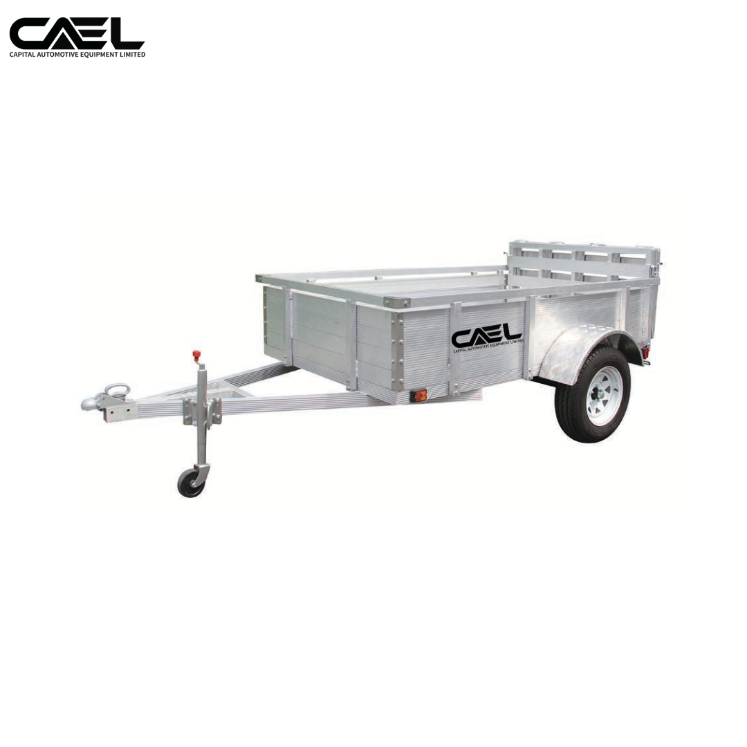Remorque utilitaire en aluminium CAEL – modèles 8×5, 10×5, 10×6 et 12×6