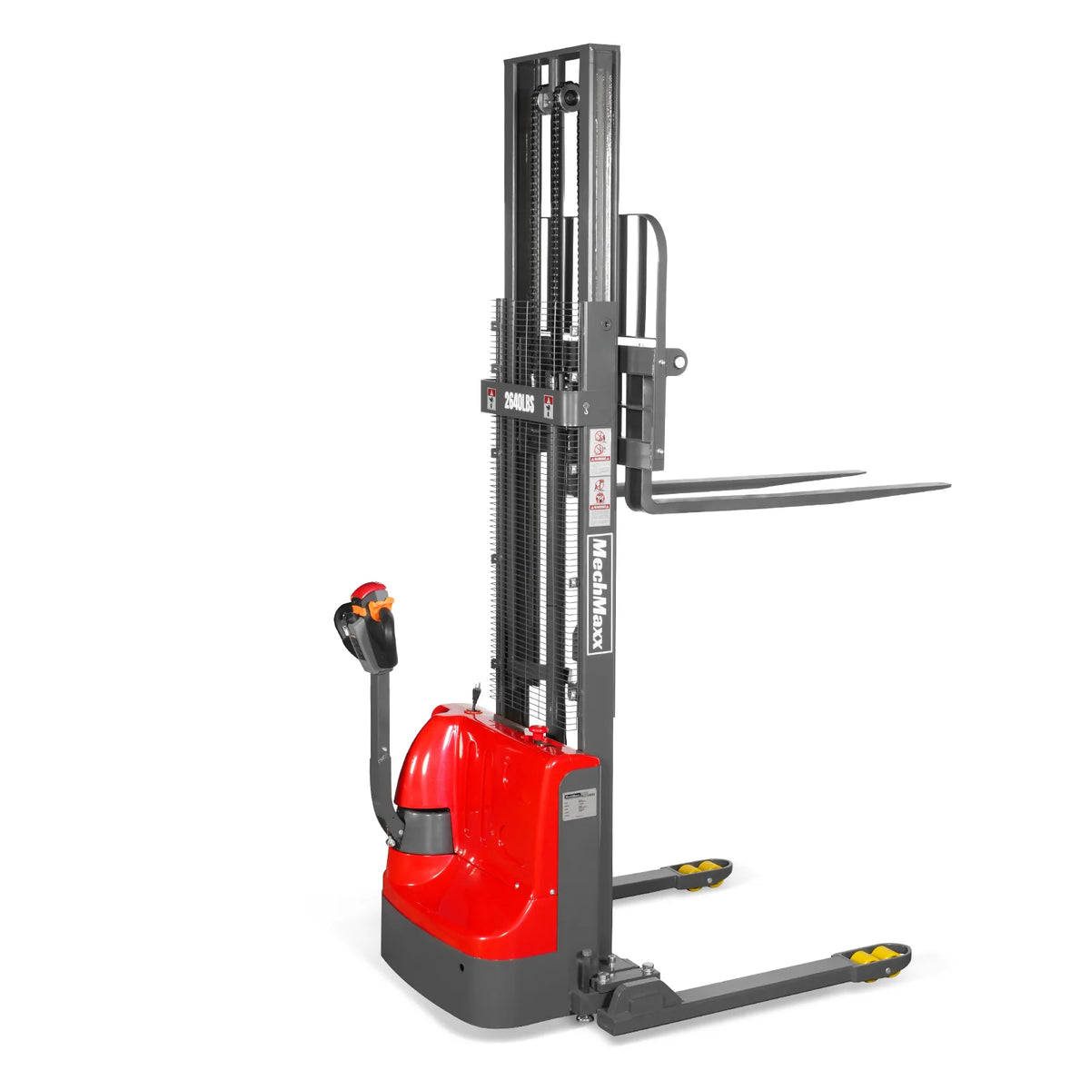 2640lbs Electric Straddle Stacker, 118" Lift, Adjustable Legs & Forks, F26-118SLA - view 28