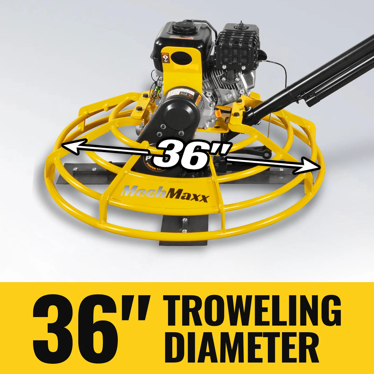 5.8 HP 36 in Walk-Behind Concrete Power Trowel with Blades and Float Pan, PT36Z - view 3