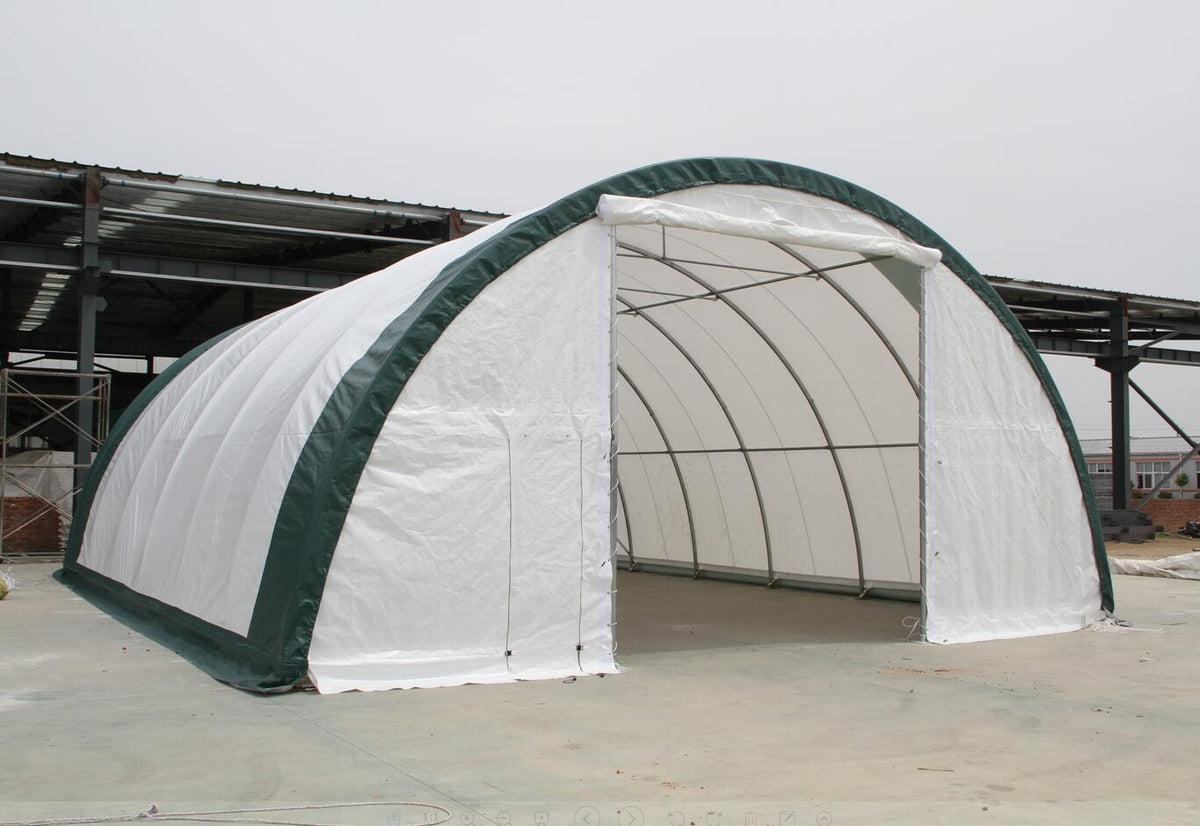 Lagerunterstand Rundbogen, Einfachbogen – 30 × 85 ft, 15 ft hoch