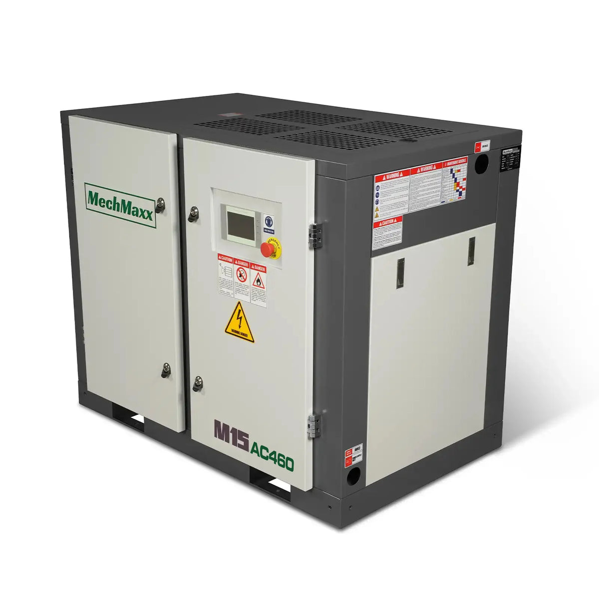 15HP Rotary Screw Air Compressor - 45 CFM, 116 PSI, 460V 3-Phase | Industrial-Grade