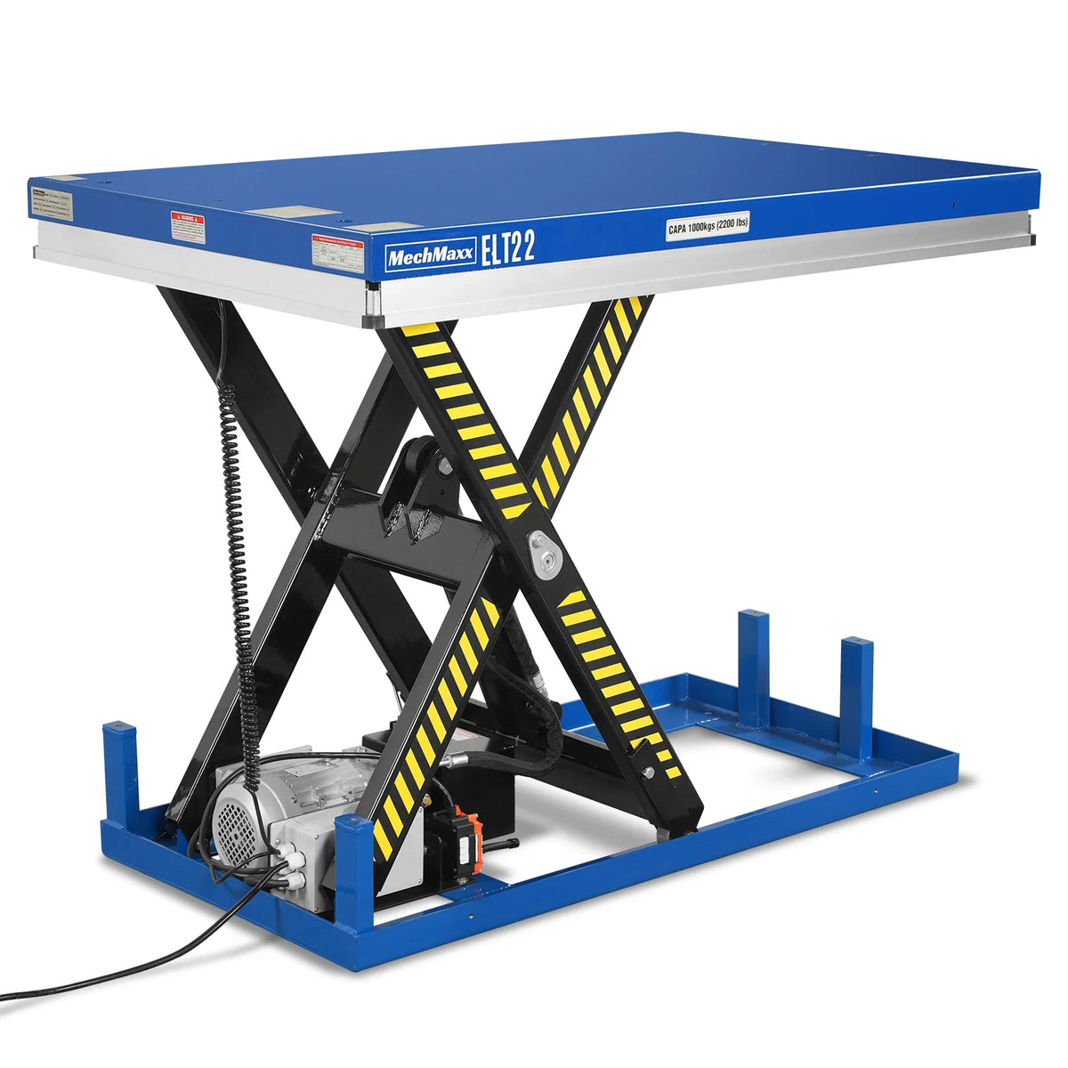 Wireless Remote Control Electric Hydraulic Lift Table, 2200lb Capacity, 51.2" x 32.3" Platform, 42.1" Lift Hei - view 24