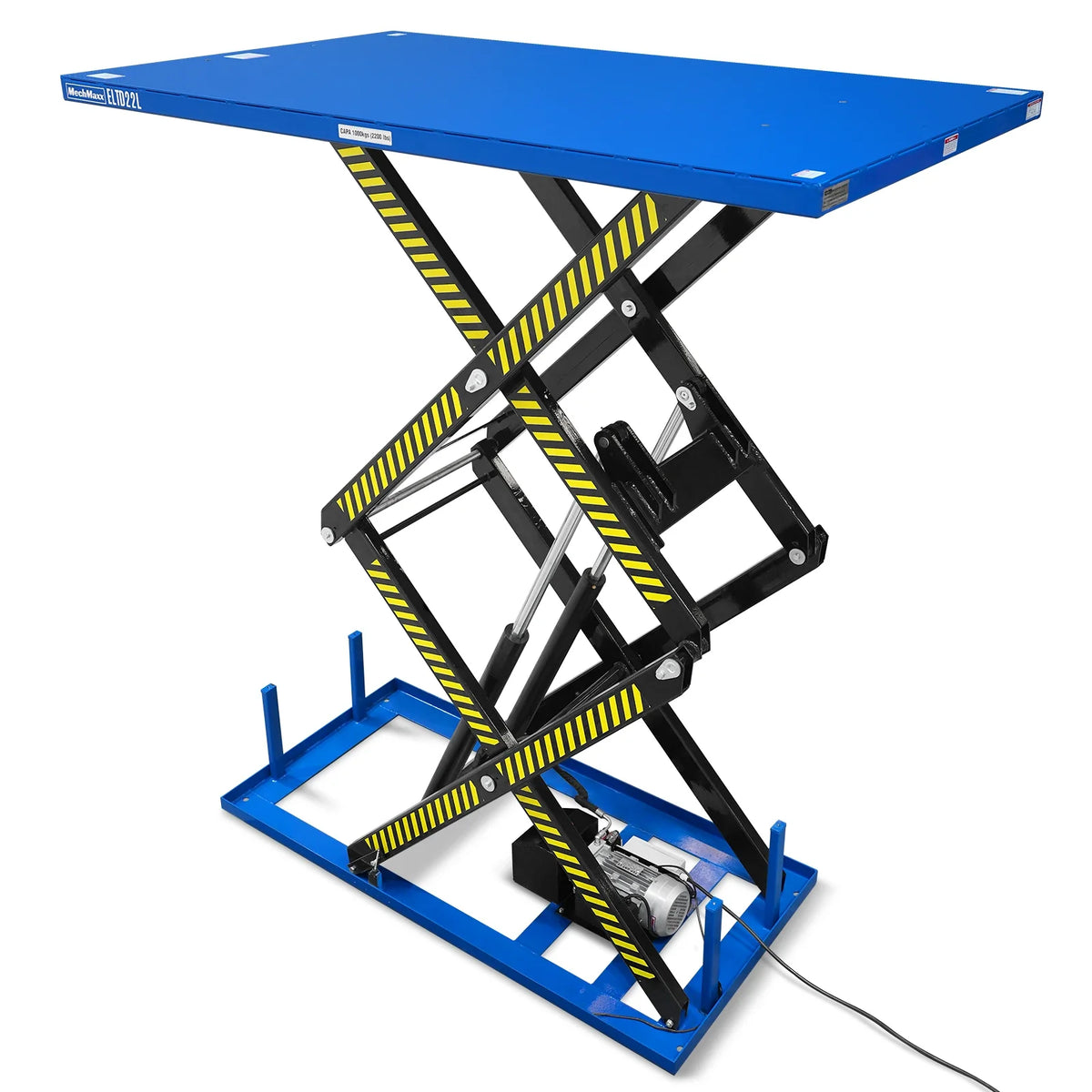 Wireless Remote Control Double Scissor Electric Hydraulic Lift Table, 2200lb Capacity, 86.6" x 51.2" Large Pla - view 15