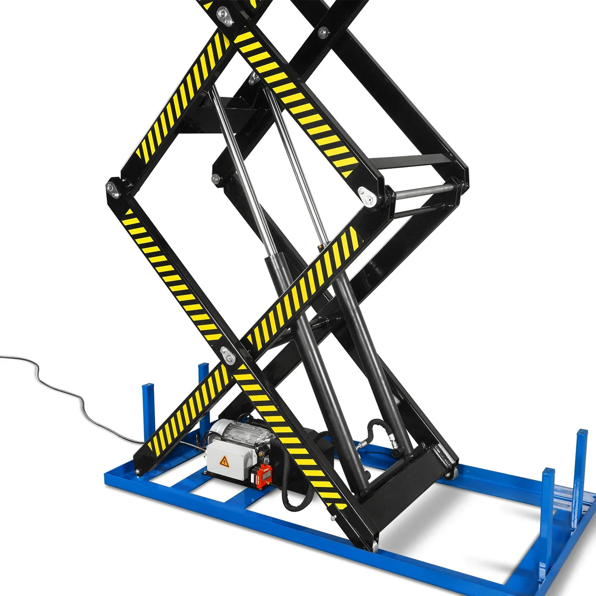 Wireless Remote Control Double Scissor Electric Hydraulic Lift Table, 2200lb Capacity, 86.6" x 51.2" Large Pla - view 4