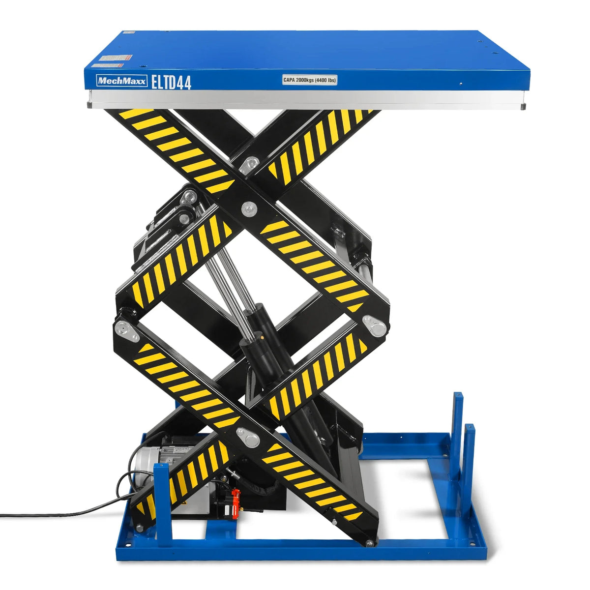 Wireless Remote Control Double Scissor Electric Hydraulic Lift Table, 4400lb Capacity, 51.2" x 33.5" Platform,