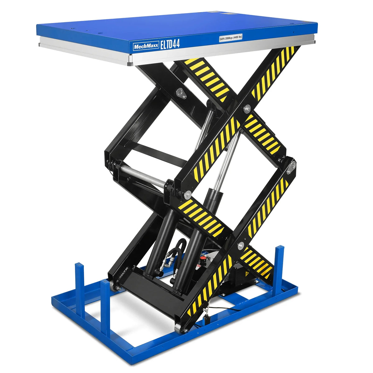 Wireless Remote Control Double Scissor Electric Hydraulic Lift Table, 4400lb Capacity, 51.2" x 33.5" Platform, - view 11