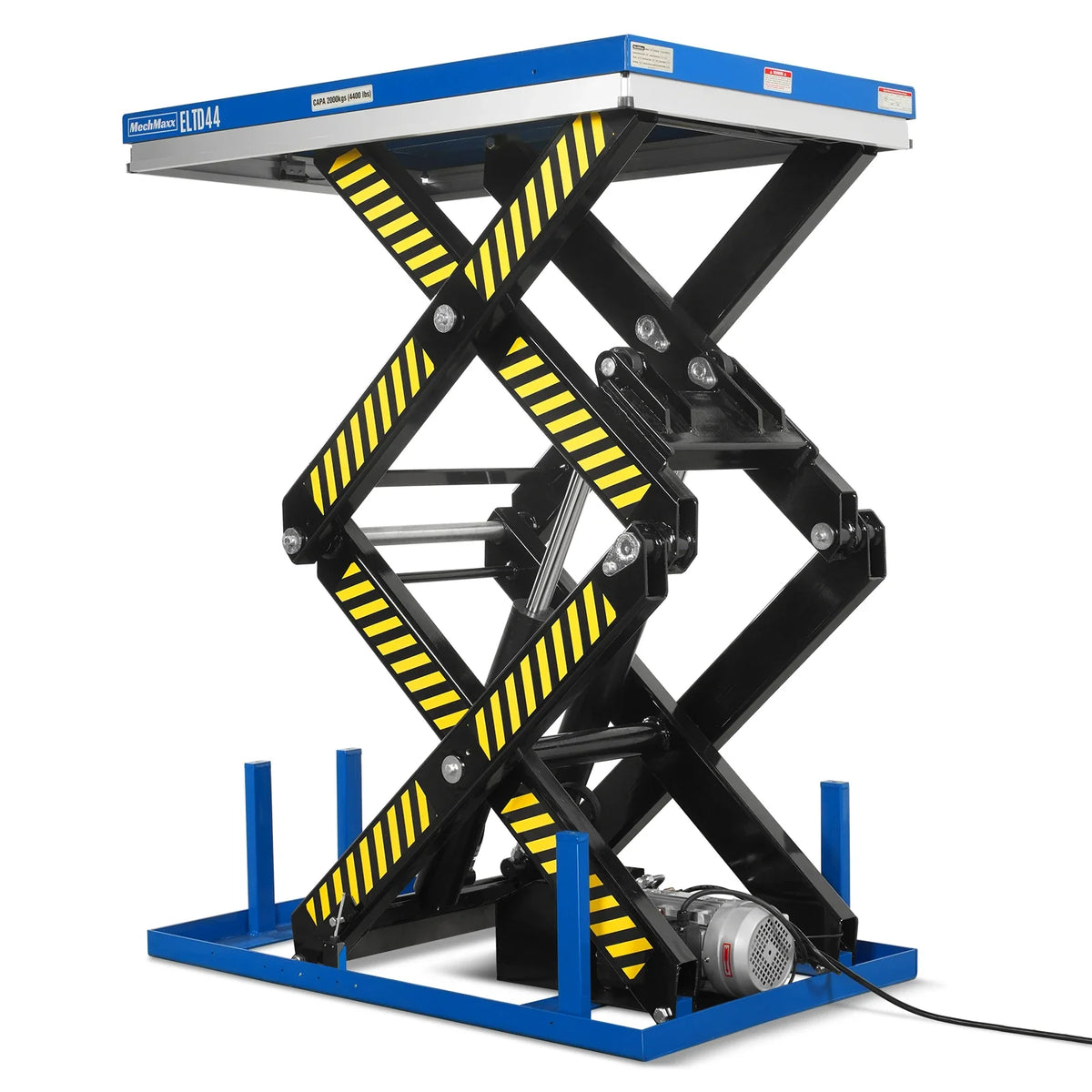 Wireless Remote Control Double Scissor Electric Hydraulic Lift Table, 4400lb Capacity, 51.2" x 33.5" Platform, - view 12