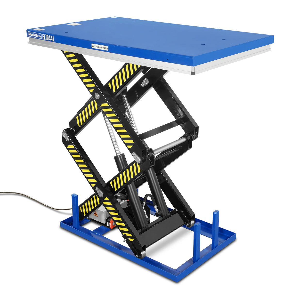 Wireless Remote Control Double Scissor Electric Hydraulic Lift Table, 4400lb Capacity, 63" x 39.4" Large Platf - view 12