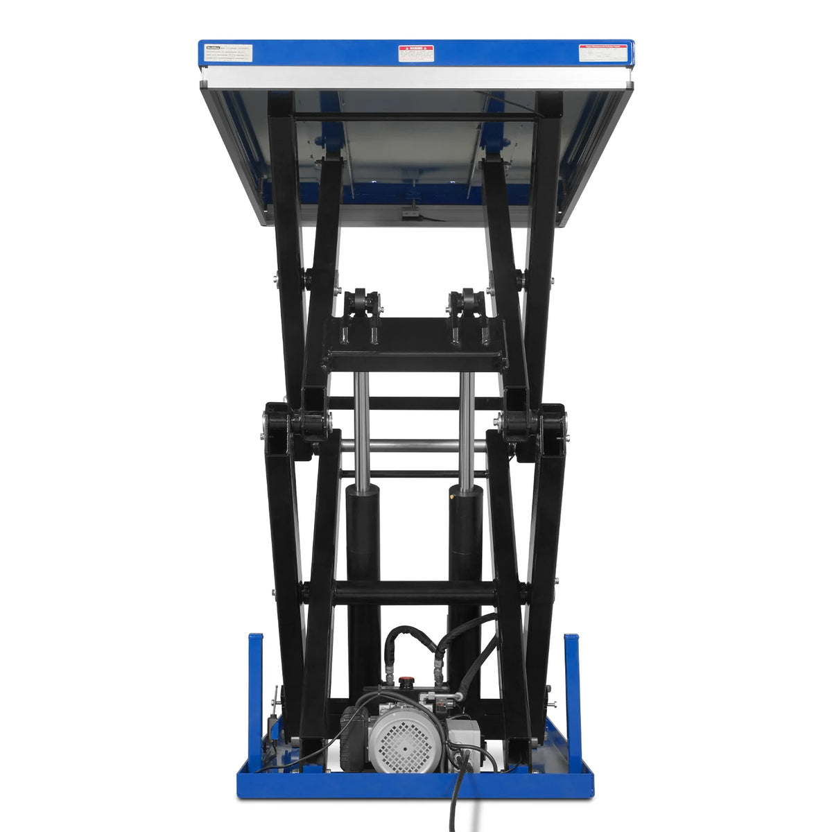 Wireless Remote Control Double Scissor Electric Hydraulic Lift Table, 4400lb Capacity, 63" x 39.4" Large Platf - view 4