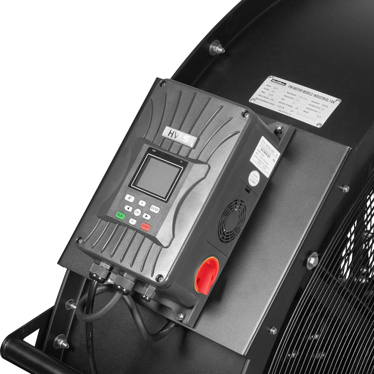 47 in Portable Industrial Fan with Variable High-Efficiency PMSM Motor, Mobile High Volume Floor Fan, MF-47 - view 11