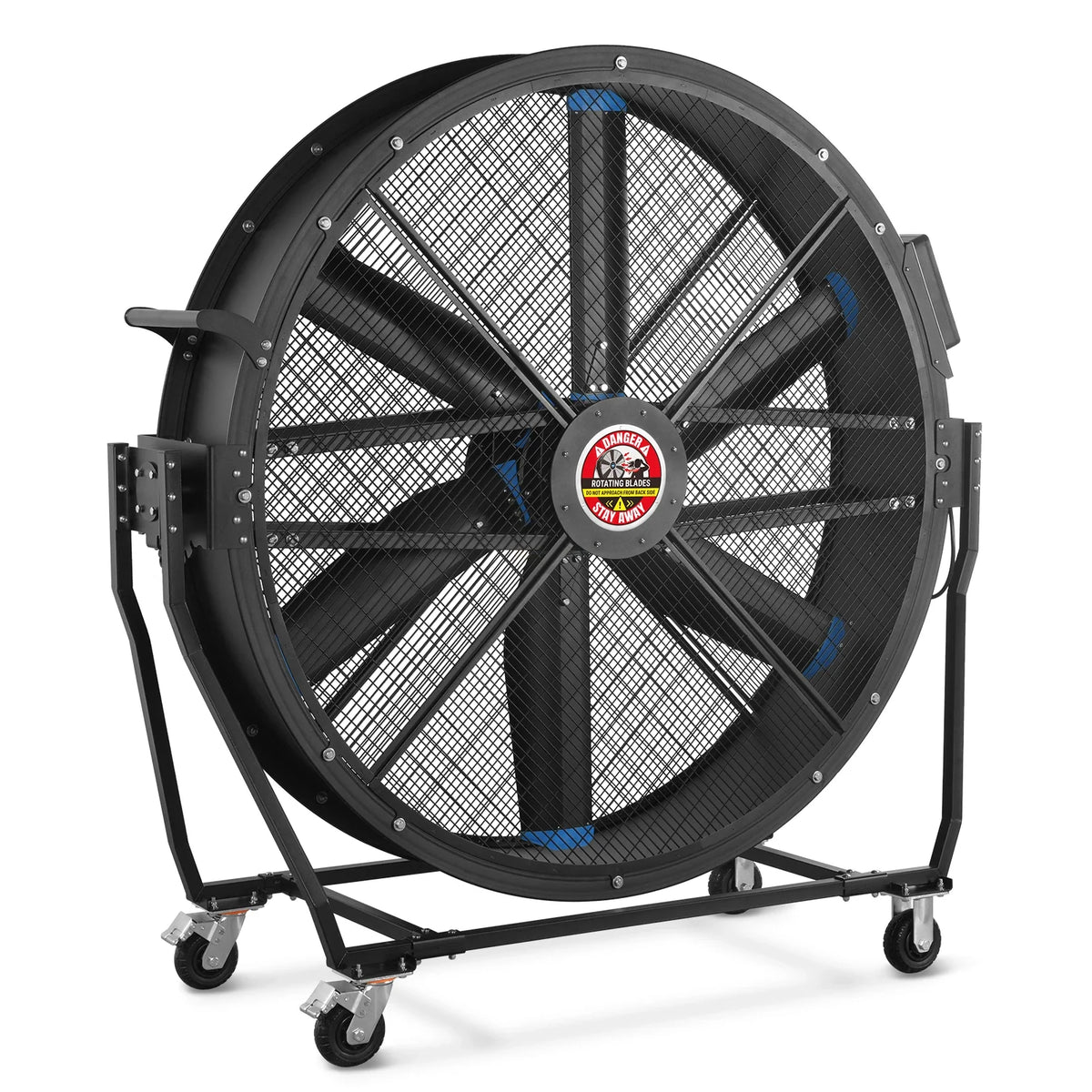 59 in Portable Industrial Fan with Variable High-Efficiency PMSM Motor, Tiltable Mobile High Volume Floor Fan, - view 23