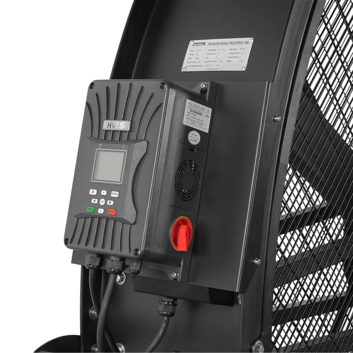 79 in Portable Industrial Fan with Variable High-Efficiency PMSM Motor, Mobile High Volume Floor Fan, MF-79 - view 4