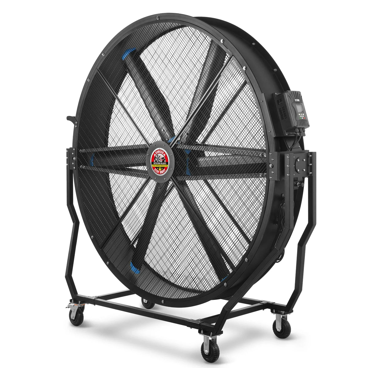 79 in Portable Industrial Fan with Variable High-Efficiency PMSM Motor, Tiltable Mobile High Volume Floor Fan, - view 24