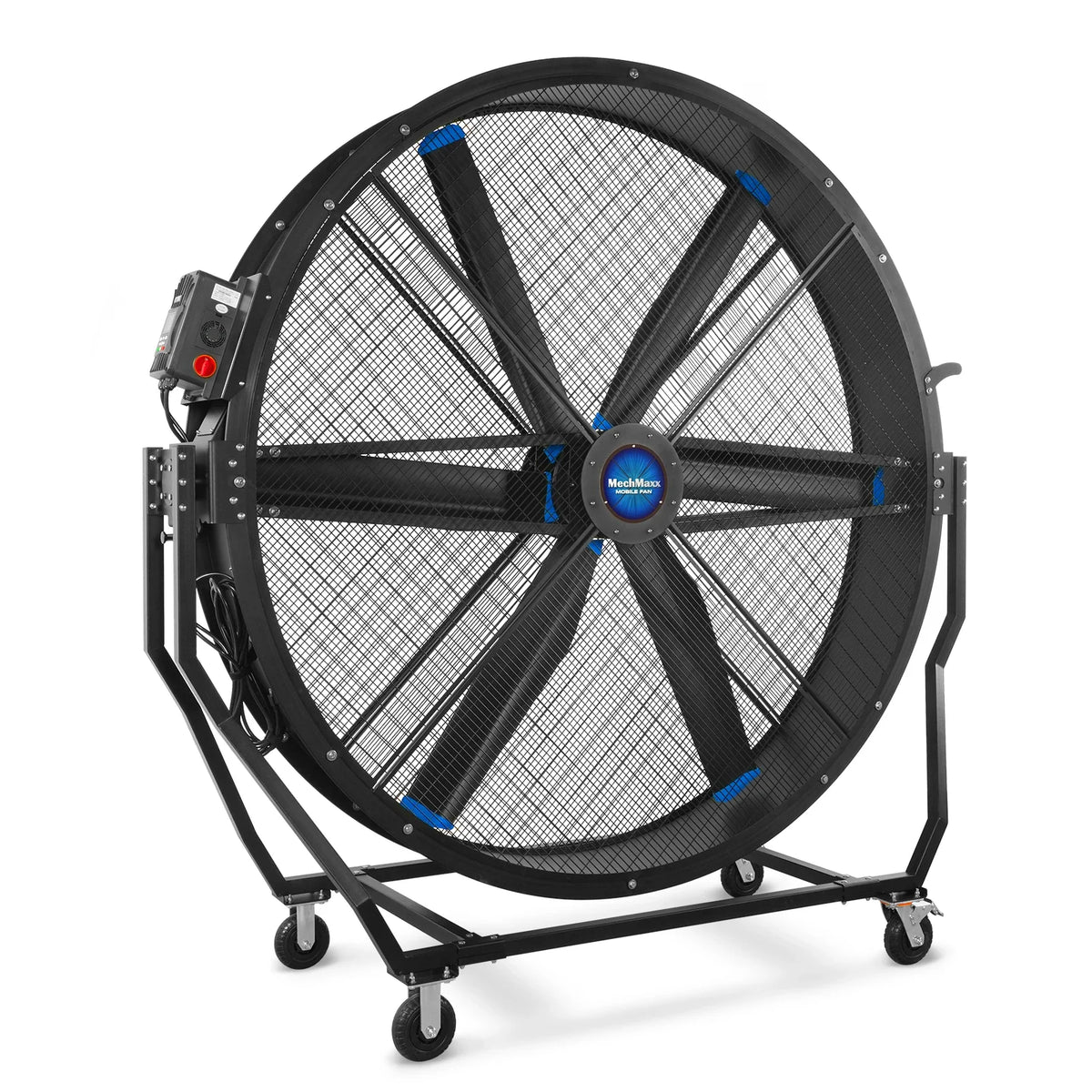 79 in Portable Industrial Fan with Variable High-Efficiency PMSM Motor, Tiltable Mobile High Volume Floor Fan,