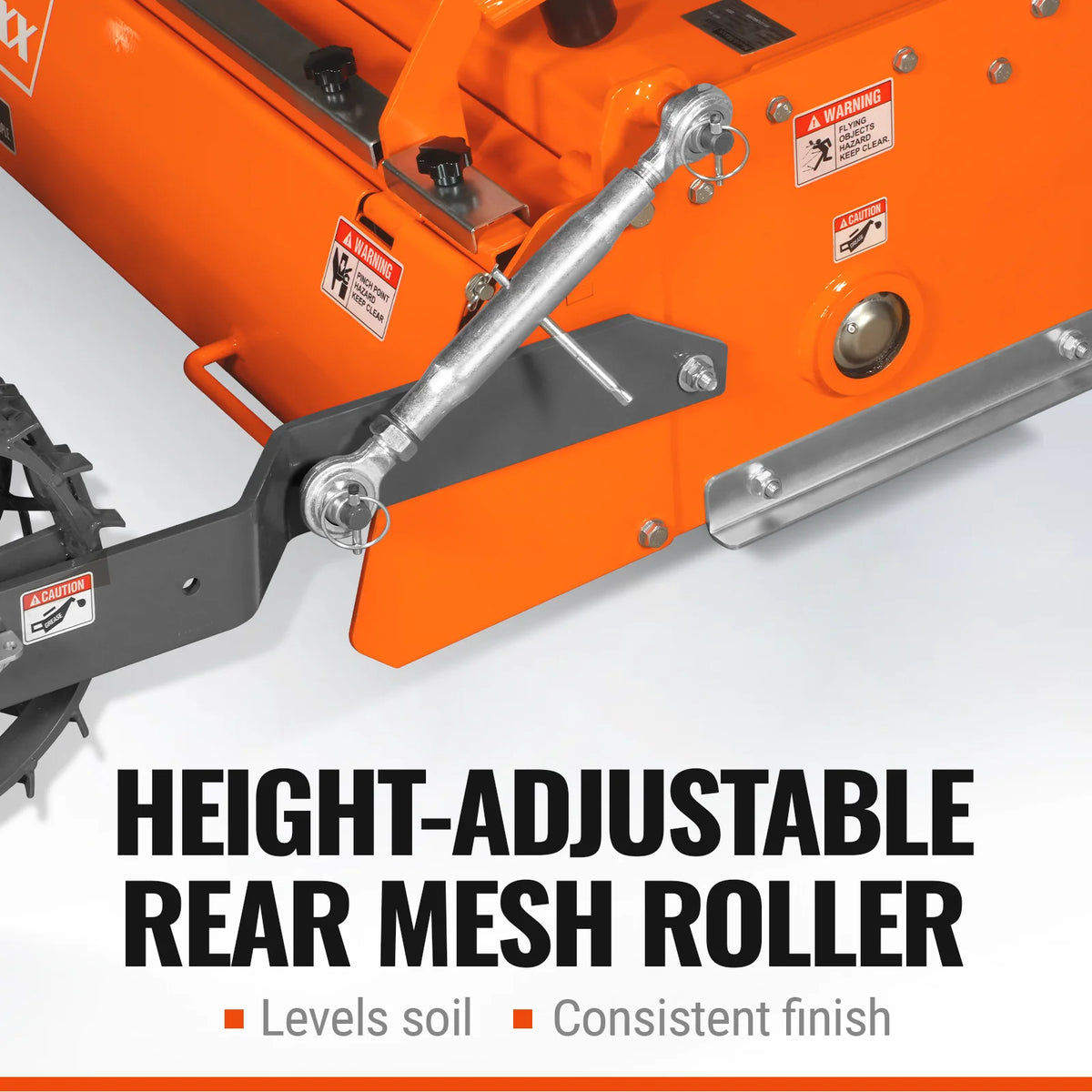 48 in Stone Burier Reverse Rotary Tiller, 3 Point Hitch Cat.1, Chain Drive, PTO Shaft Included with Slip Clutc - view 7