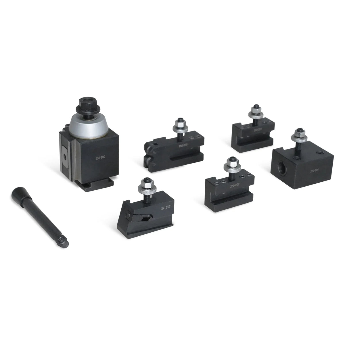 Piston Quick Change Tool Post and Holders 251-200 for Metal Lathes (SKU 500007, 500008, 500009, 500011, 500012 - view 2