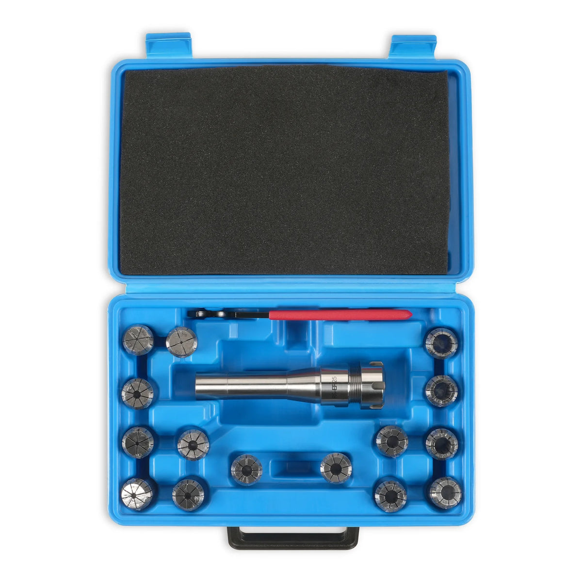 Set of 15 Pcs Collets 1/16"-5/8" with ER25 R8 Holder (Inch Type) (SKU 500200, 500201, 500202, 500203, 500204, - view 2