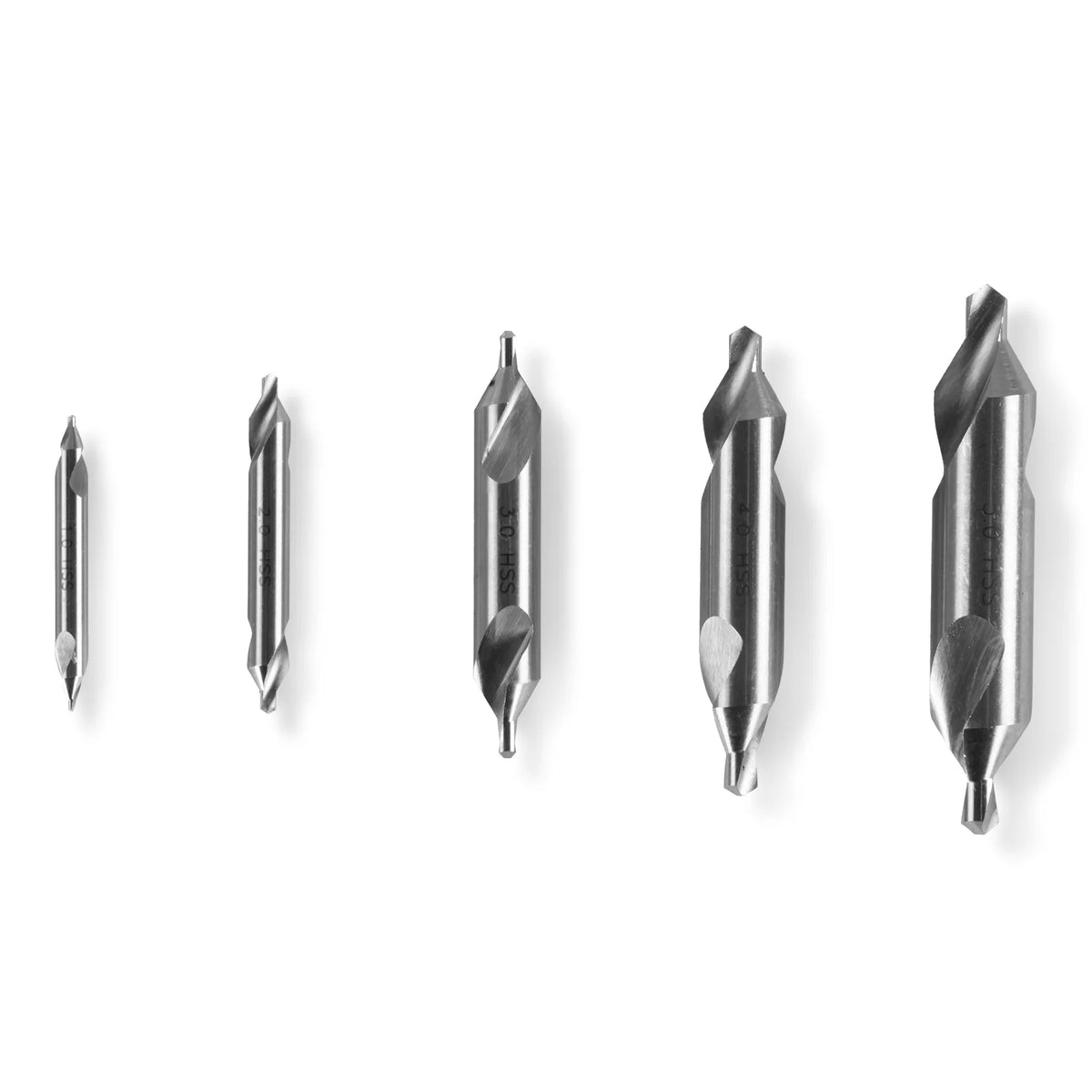 5PC HSS Center Drills Set (SKU 500200, 500201, 500202, 500203, 500204, 500205) - view 4