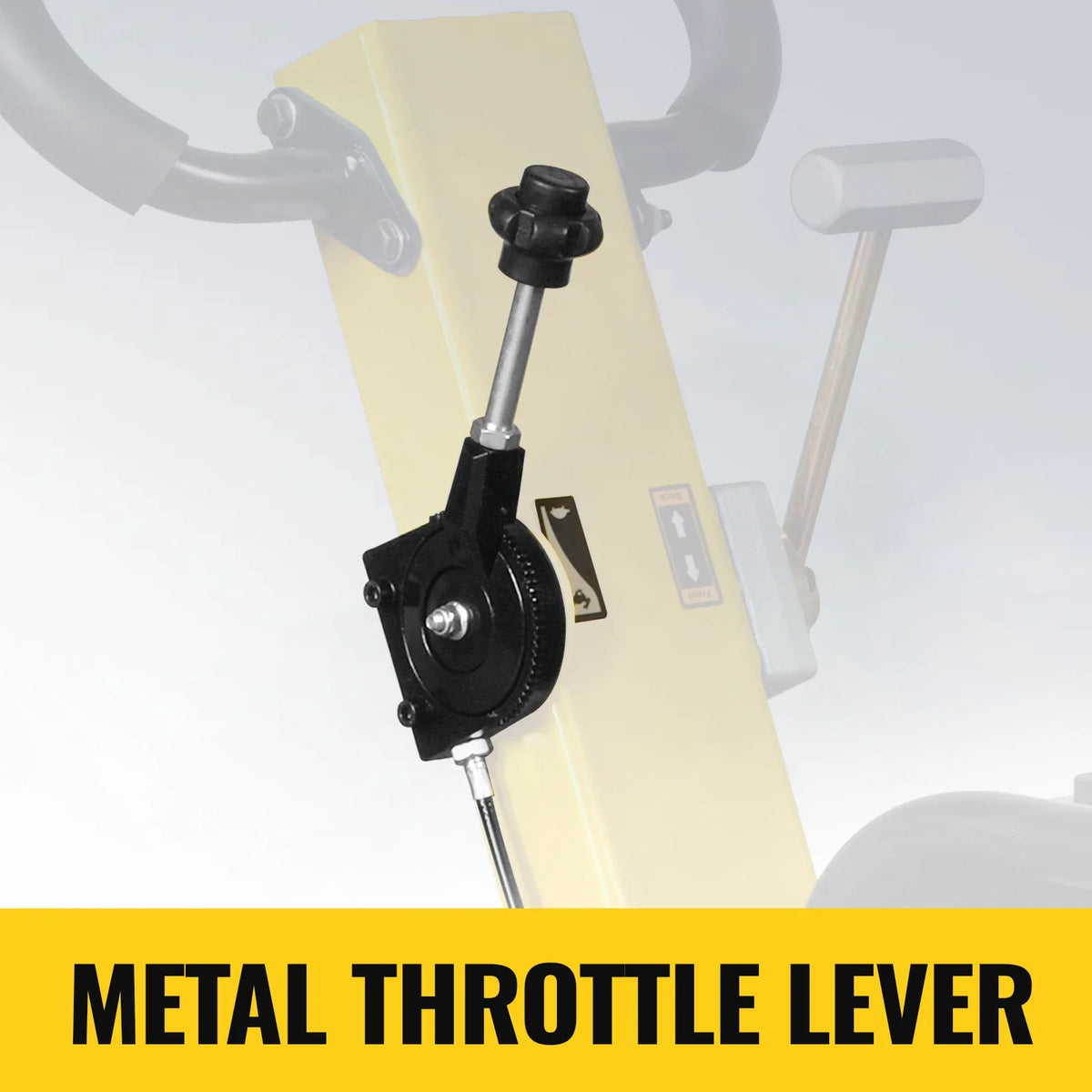 5.8 HP Reversible Plate Compactor with Wheel Kit and Extension Plates, 5625 lb Centrifugal Force, PC150Z - view 6