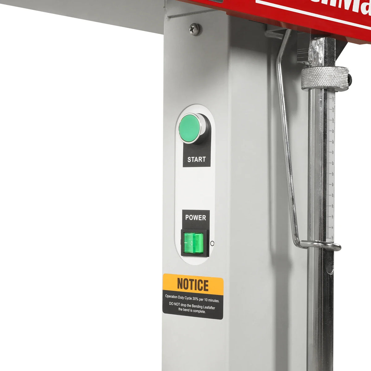 24 in Industrial Magnetic Pan and Box Heavy-Duty Sheet Metal Brake, 20 Gauge Capacity, MSMB650E-R - view 17