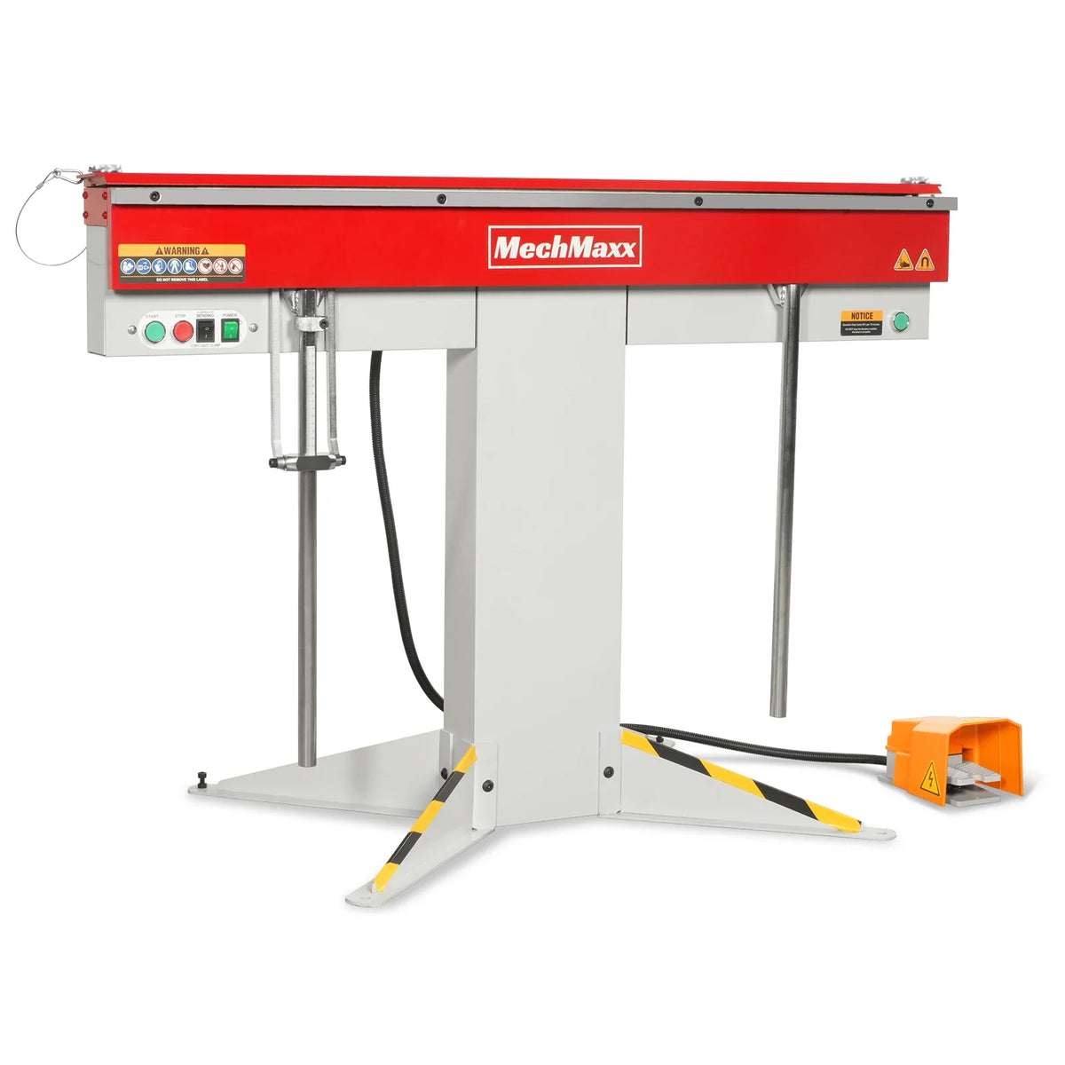 48 in Industrial Magnetic Pan and Box Heavy-Duty Sheet Metal Brake, 20 Gauge Capacity, MSMB1250E-R - view 5