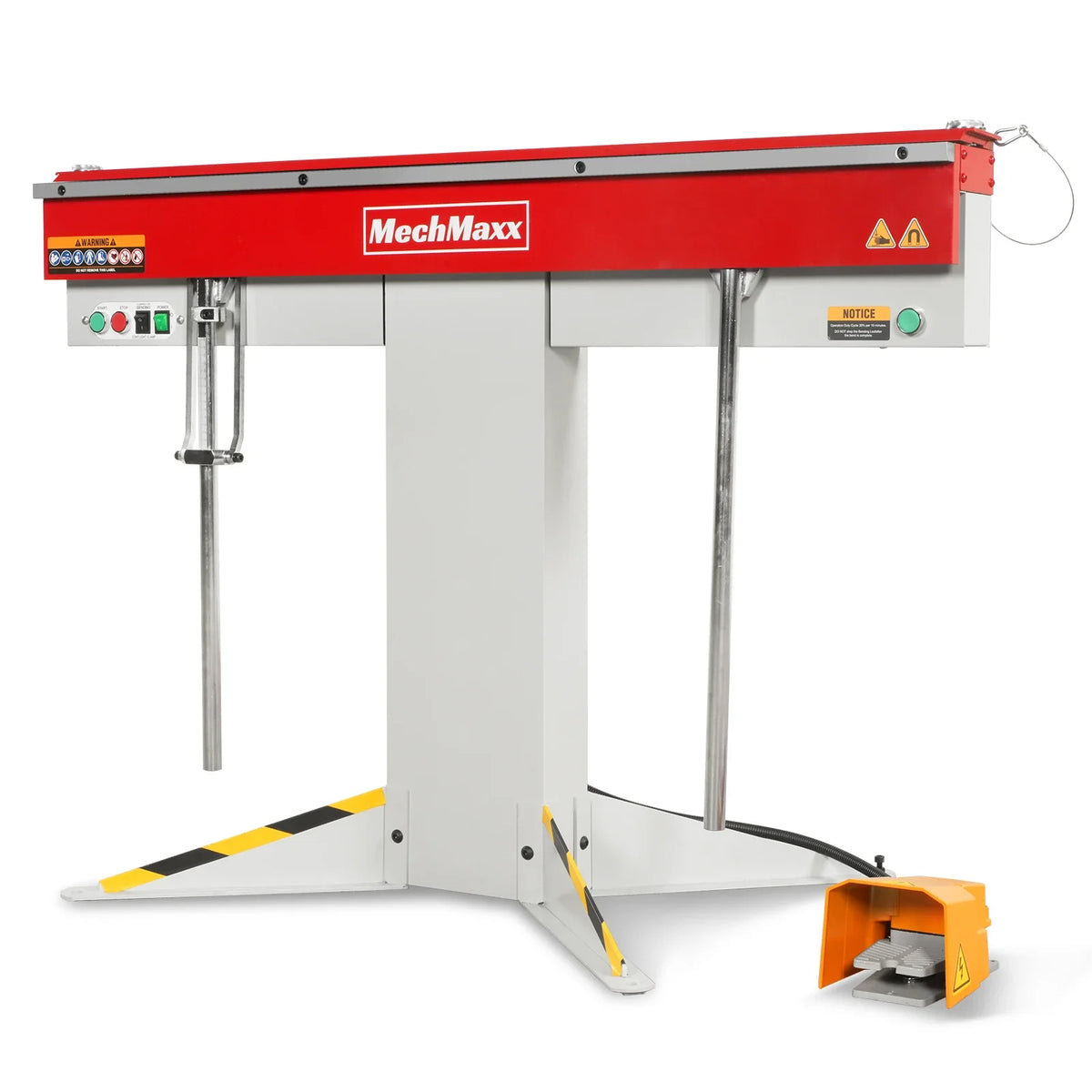 48 in Industrial Magnetic Pan and Box Heavy-Duty Sheet Metal Brake, 20 Gauge Capacity, MSMB1250E-R
