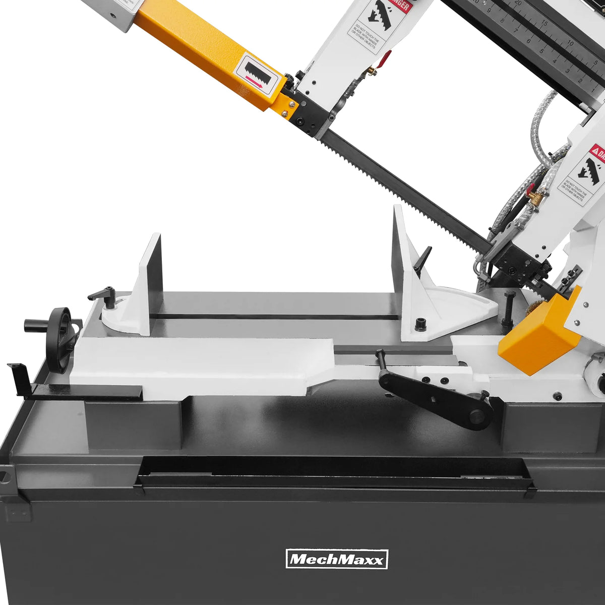 10 in Horizontal Metal Cutting Band Saw, 2 HP 1.5 kW, 4-Speed, 0-45 Degree Swivel, Hydraulic Downfeed, 230V, B - view 35