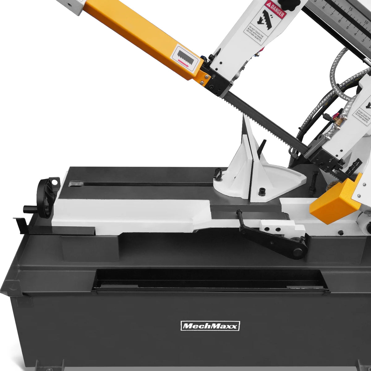 10 in Horizontal Metal Cutting Band Saw, 2 HP 1.5 kW, 4-Speed, 0-45 Degree Swivel, Hydraulic Downfeed, 230V, B - view 29
