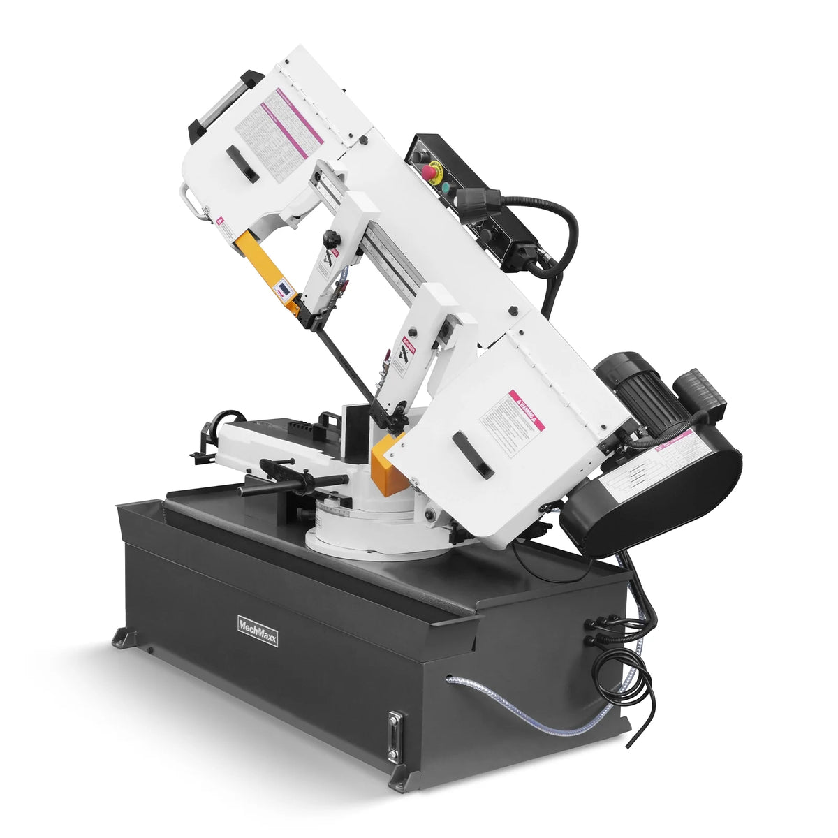 MechMaxx Metal Cutting Band Saw, 10 in Horizontal, 2 HP 220V, 0-45 Degree Mitering, Hydraulic Down Feed, Coola - view 17