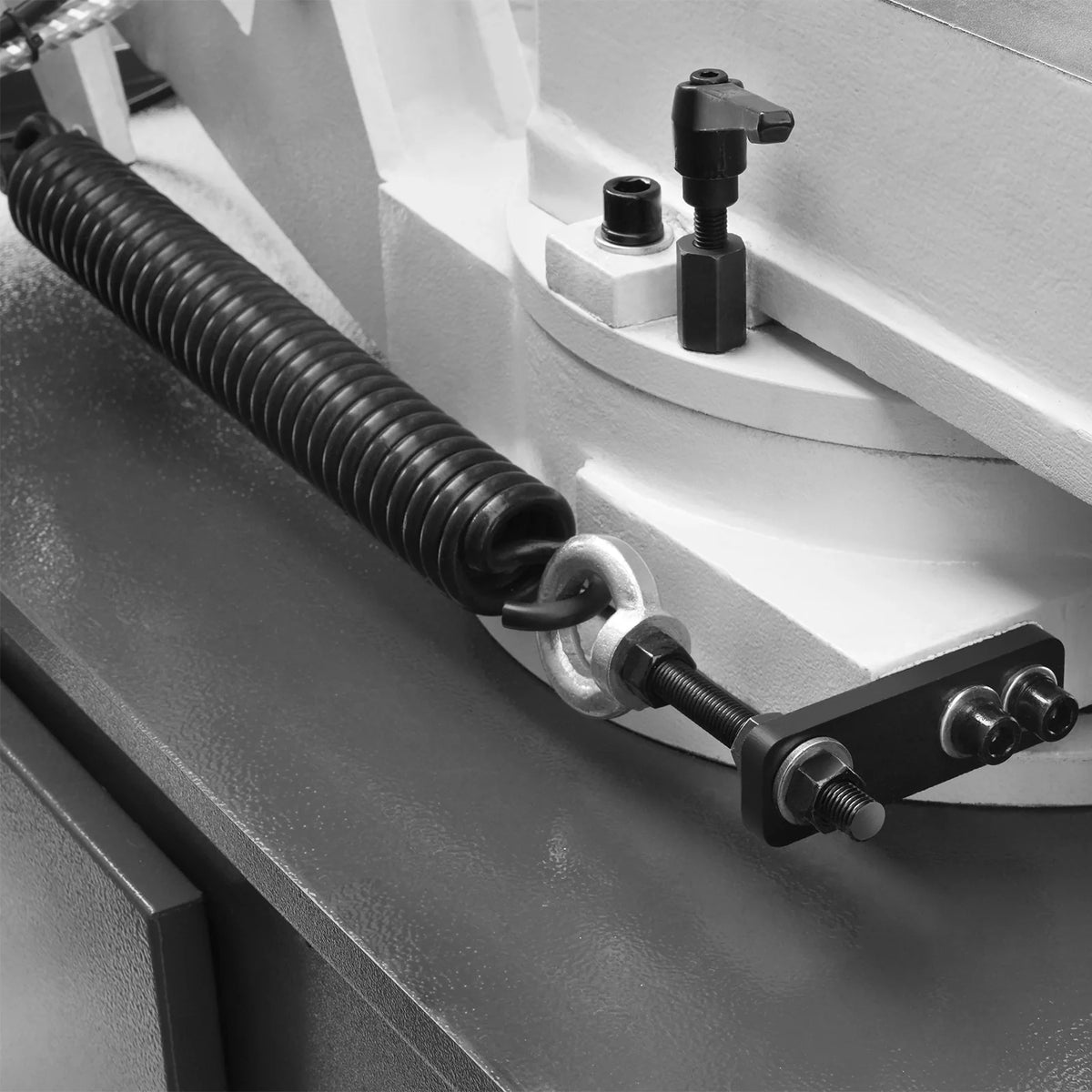 MechMaxx Metal Cutting Band Saw, 10 in Horizontal, 2 HP 220V, 0-45 Degree Mitering, Hydraulic Down Feed, Coola - view 29