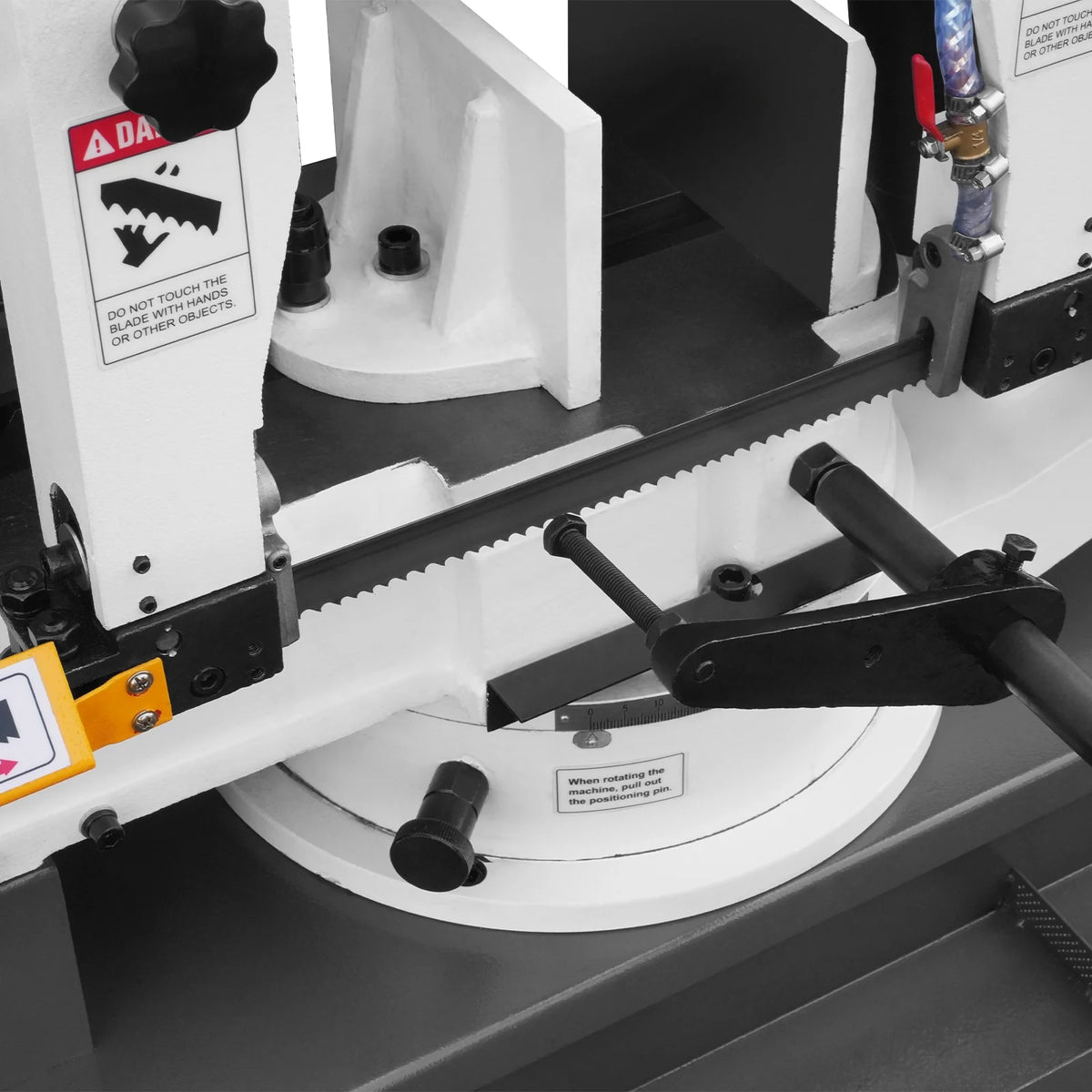 MechMaxx Metal Cutting Band Saw, 10 in Horizontal, 2 HP 220V, 0-45 Degree Mitering, Hydraulic Down Feed, Coola - view 41
