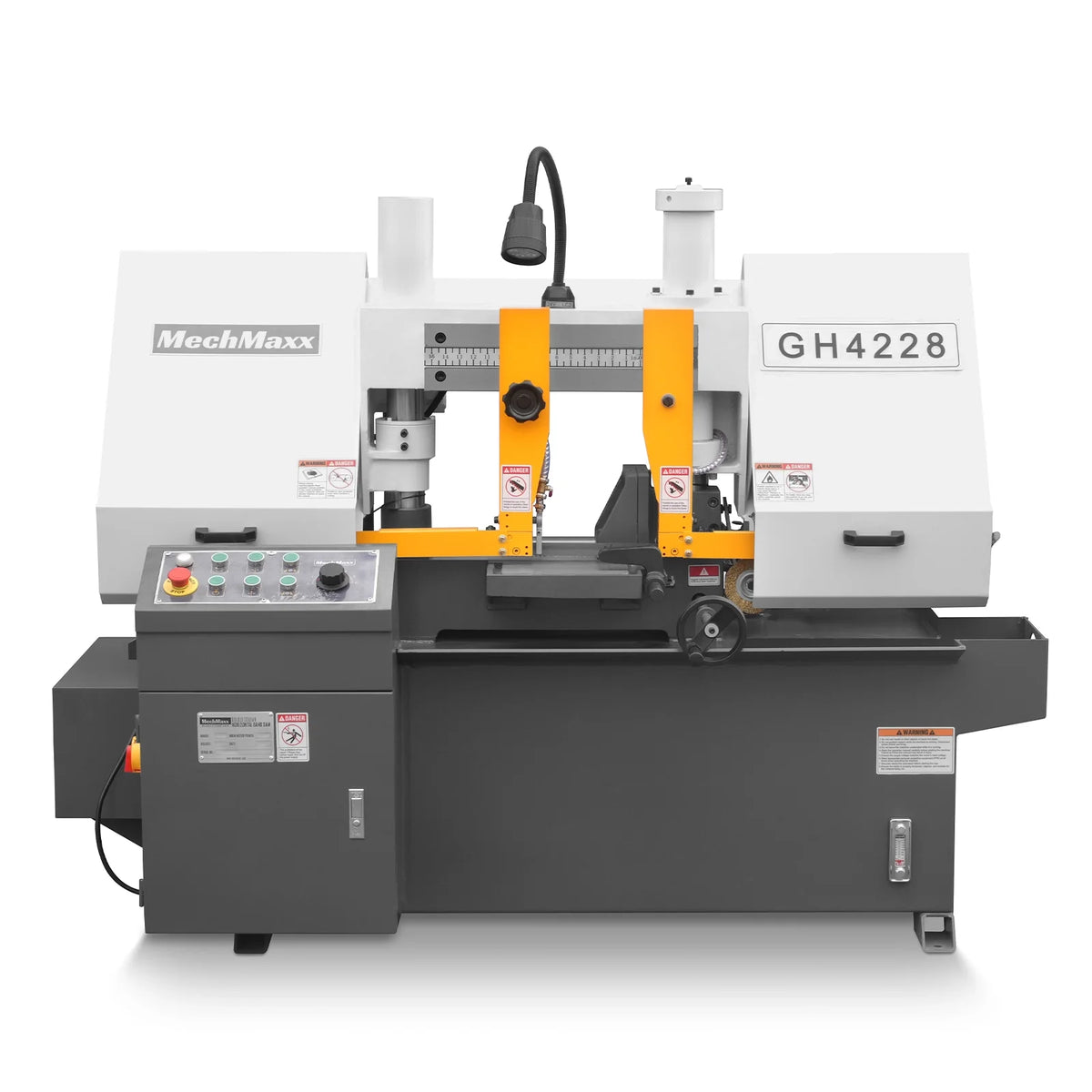 11" Double Column Horizontal Metal Cutting Band Saw, 2-Speed, Hydraulic Feed, 2.8kW Industrial Saw GH4228 - view 5