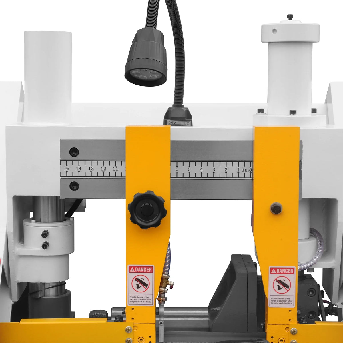 11" Double Column Horizontal Metal Cutting Band Saw, 2-Speed, Hydraulic Feed, 2.8kW Industrial Saw GH4228 - view 18