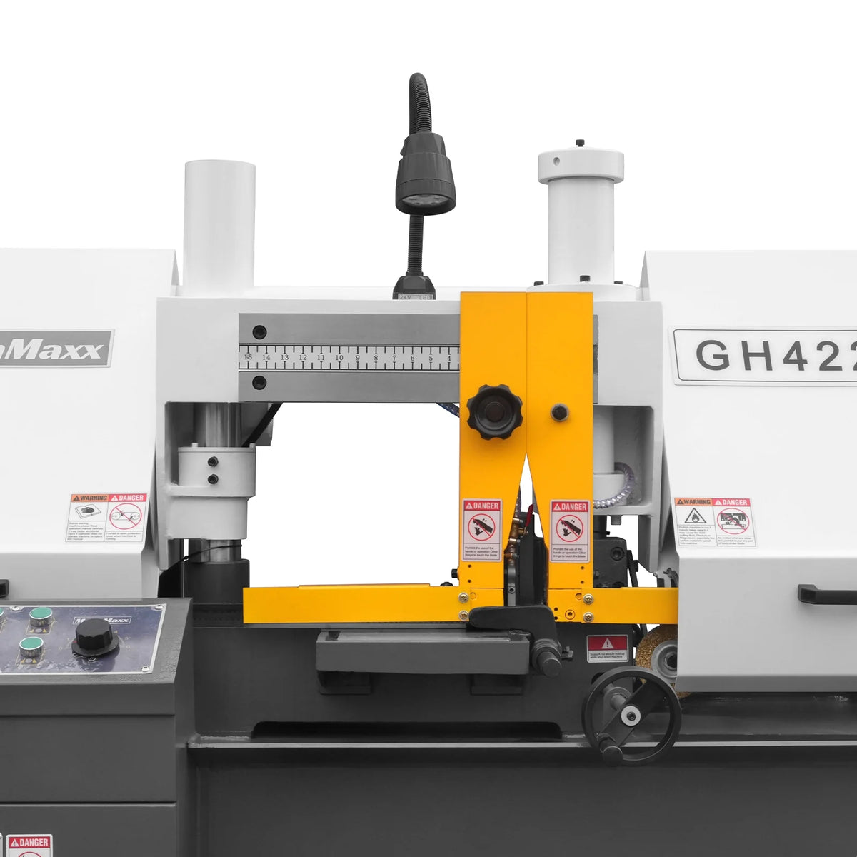 11" Double Column Horizontal Metal Cutting Band Saw, 2-Speed, Hydraulic Feed, 2.8kW Industrial Saw GH4228 - view 23