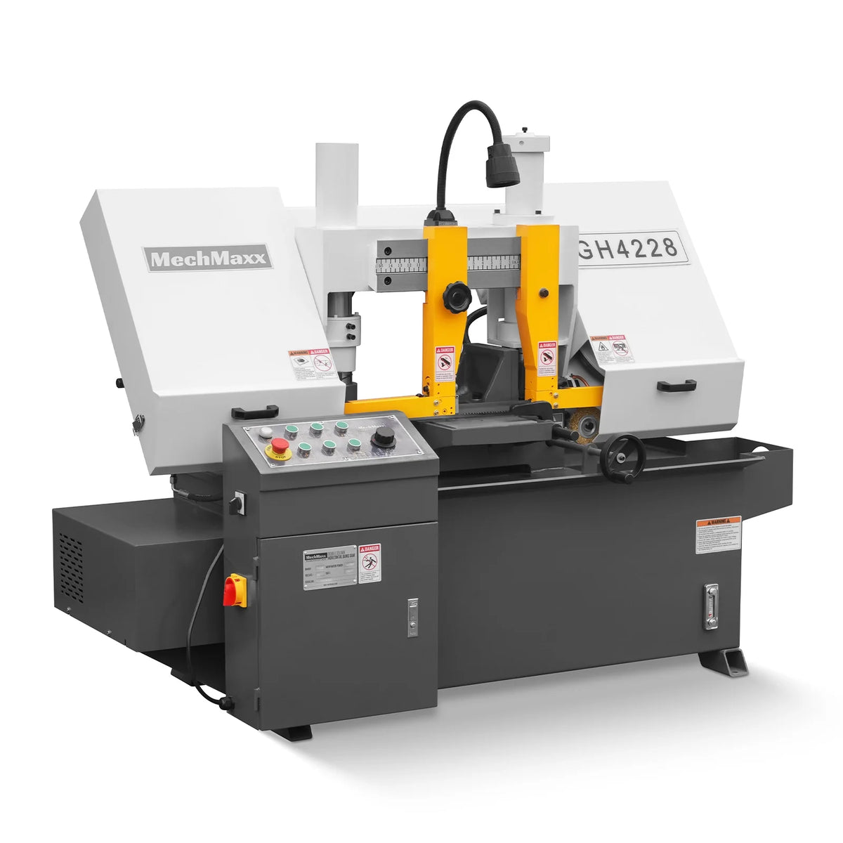 11" Double Column Horizontal Metal Cutting Band Saw, 2-Speed, Hydraulic Feed, 2.8kW Industrial Saw GH4228 - view 2