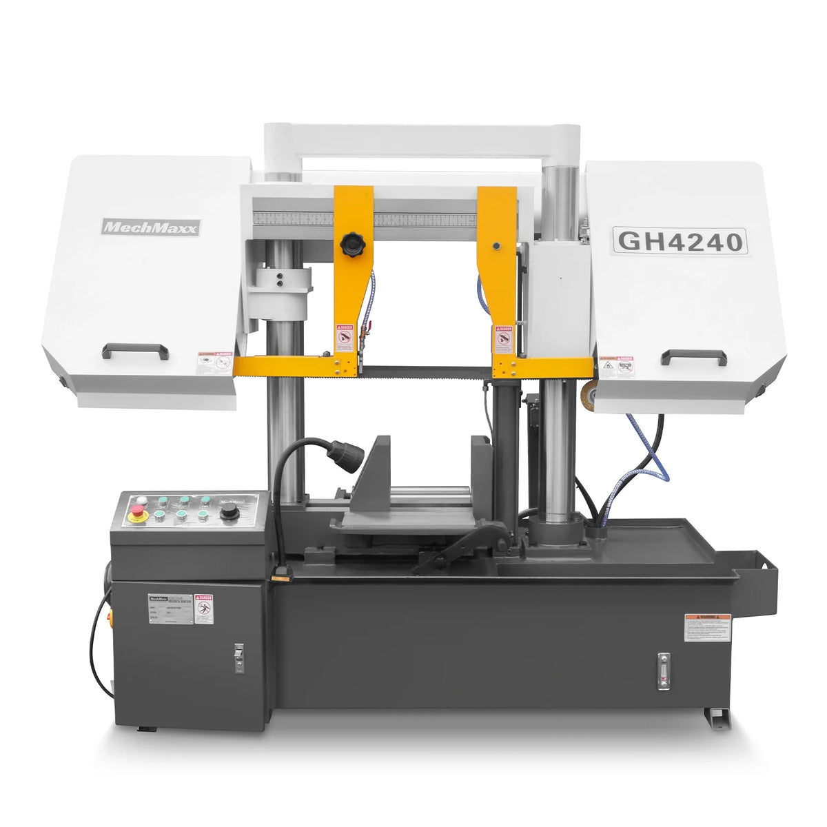 15.7 in Industrial Horizontal Metal Cutting Band Saw, Hydraulic Feed, 3.0/4.0 kW Motor, Manual Clamping, GH424 - view 7