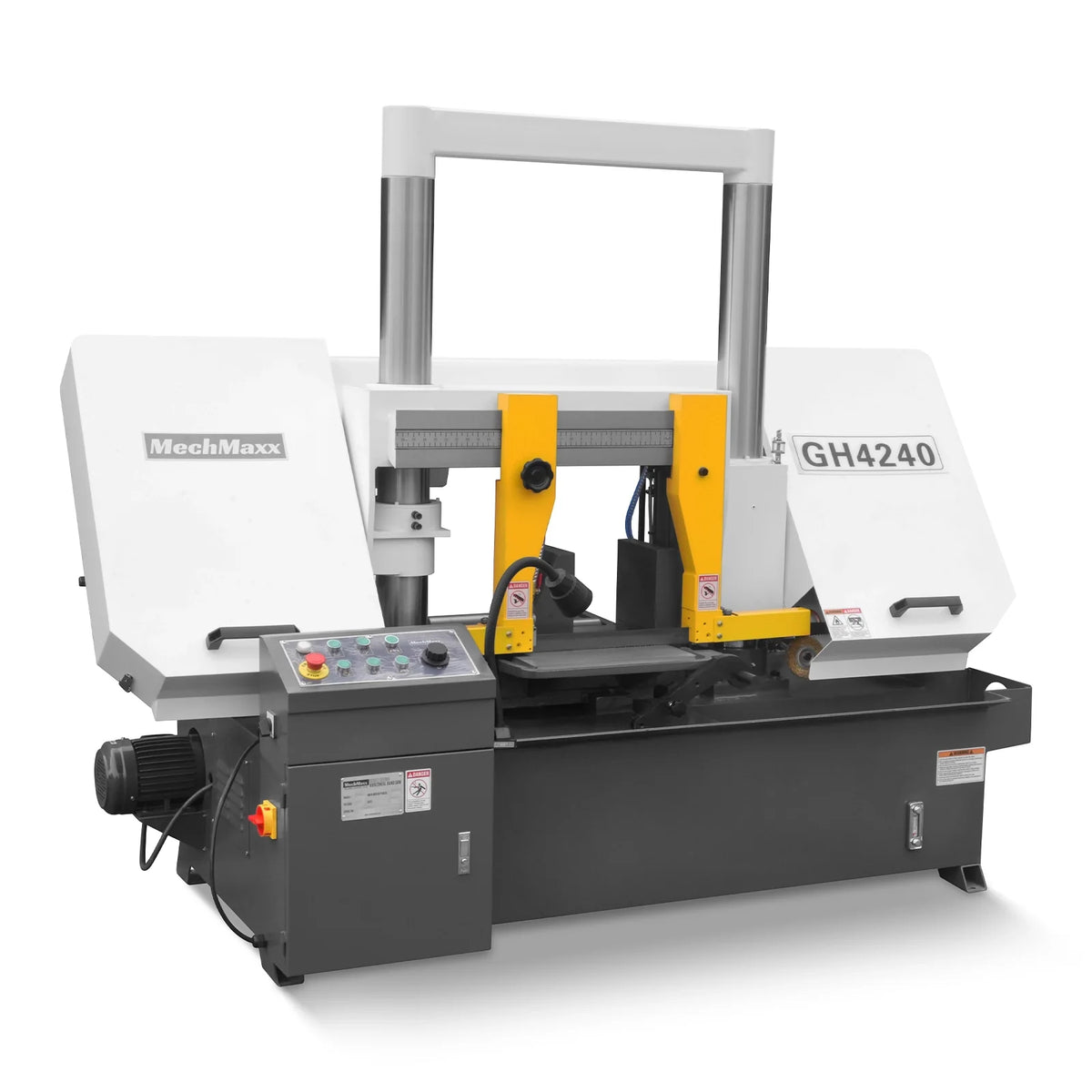 15.7 in Industrial Horizontal Metal Cutting Band Saw, Hydraulic Feed, 3.0/4.0 kW Motor, Manual Clamping, GH424 - view 2