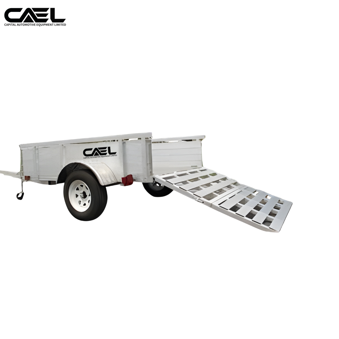 Remorque utilitaire en aluminium CAEL – modèles 8×5, 10×5, 10×6 et 12×6