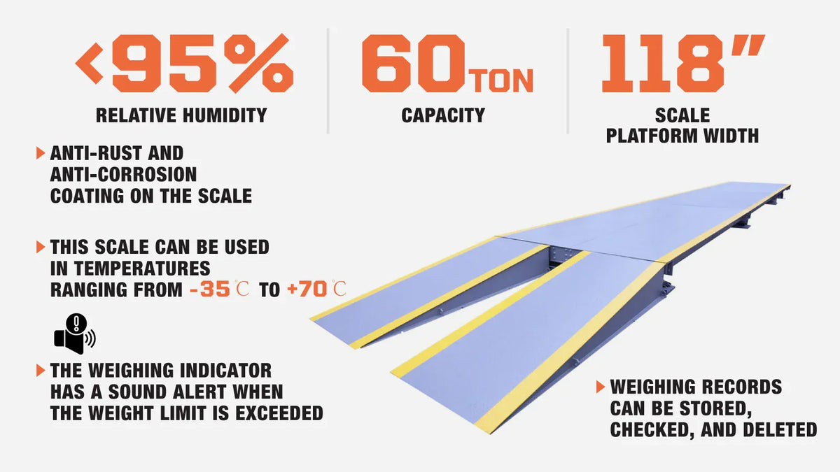 CAEL-FST60 Weighbridge Truck Scale – 60 Ton, 56 ft Platform