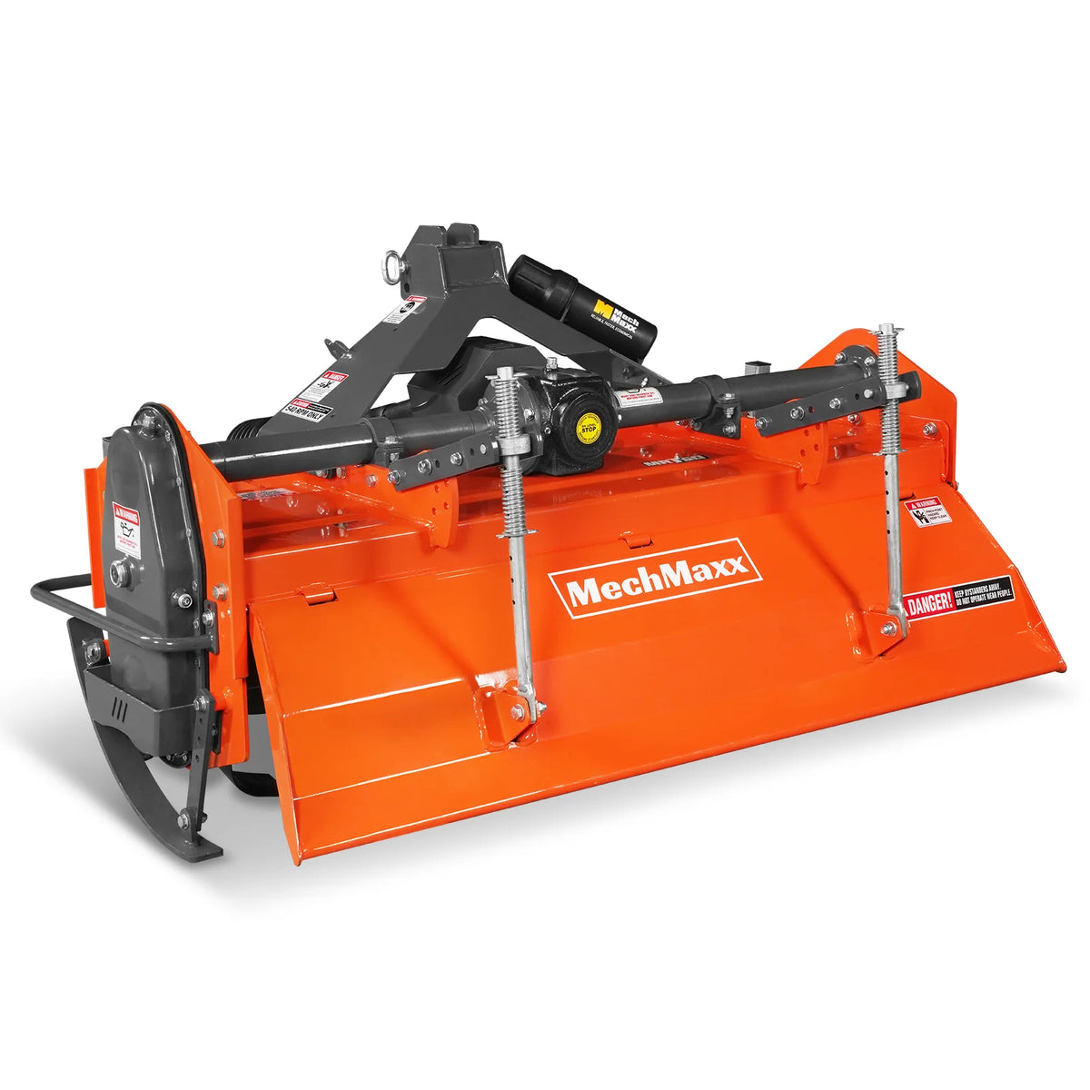 60 in Rotary Tiller, 3 Point Hitch Cat.1 & 2, Gear Drive, PTO Shaft Included with Slip Clutch, 30-60 HP, MRT60