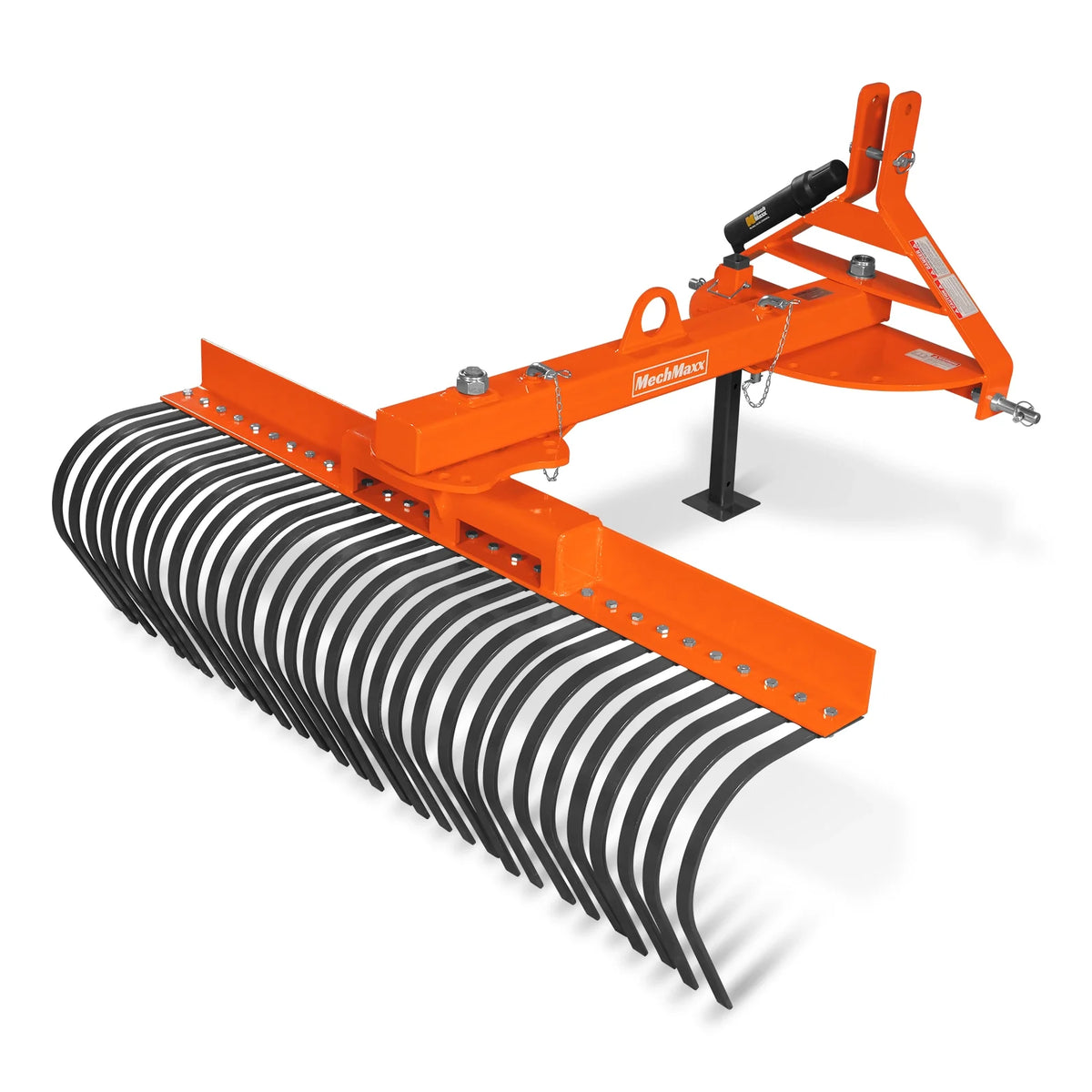 60" Offset Landscape Rake with 30 Tines 3 Point Hitch Tractor Attachment, LRA60 - view 6