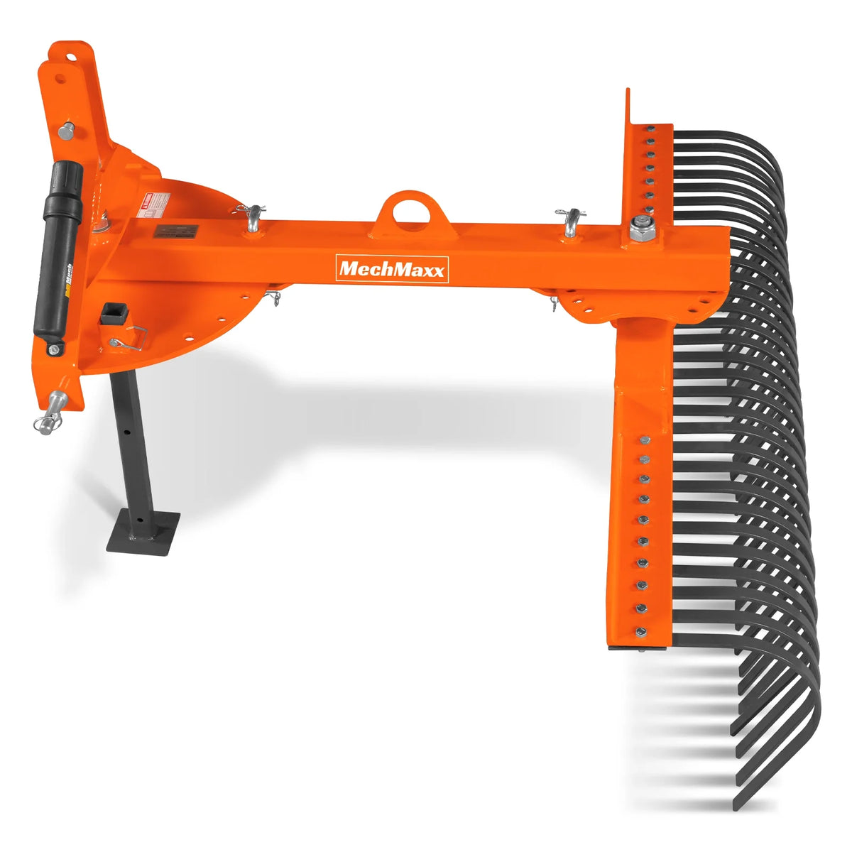60" Offset Landscape Rake with 30 Tines 3 Point Hitch Tractor Attachment, LRA60 - view 11